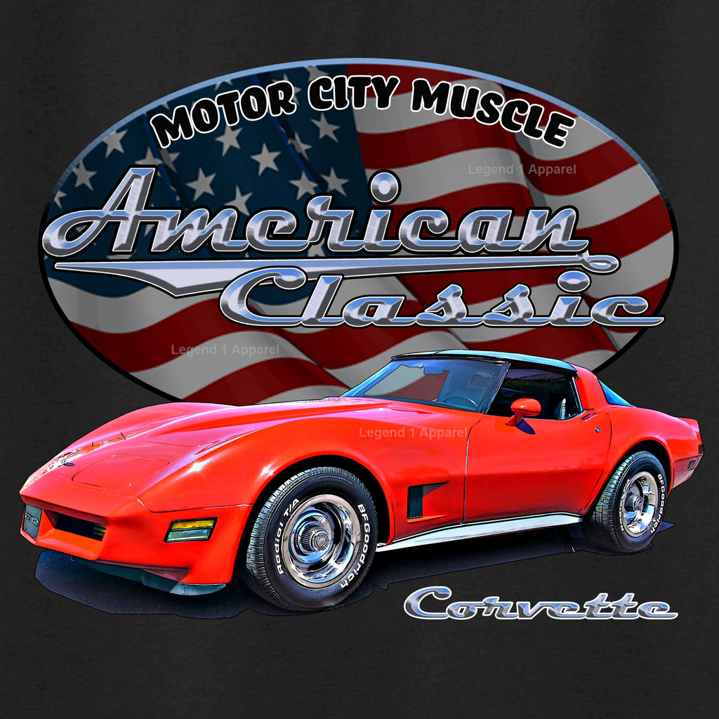 1980 Chevrolet C3 Corvette - American Classic Muscle Car T-shirt