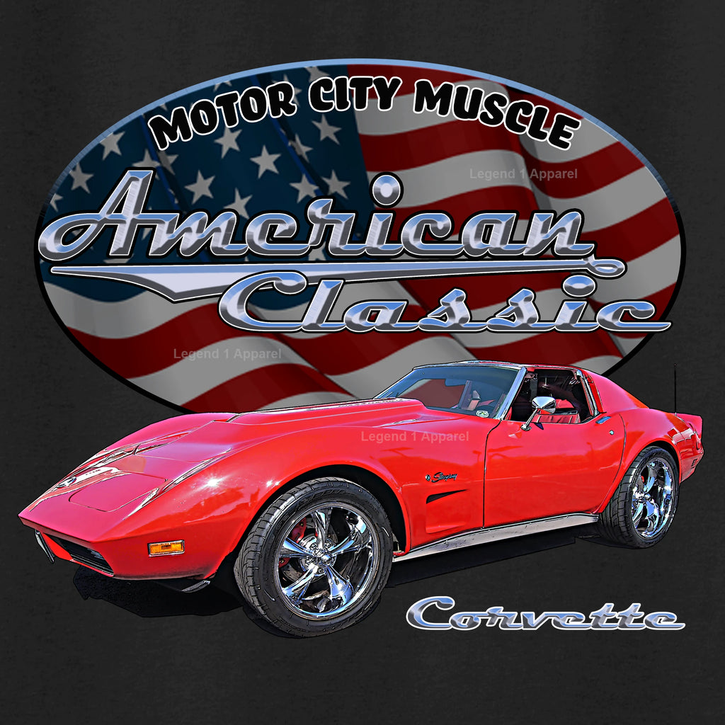 1974 Chevrolet C3 Corvette - American Classic Muscle Car T-shirt