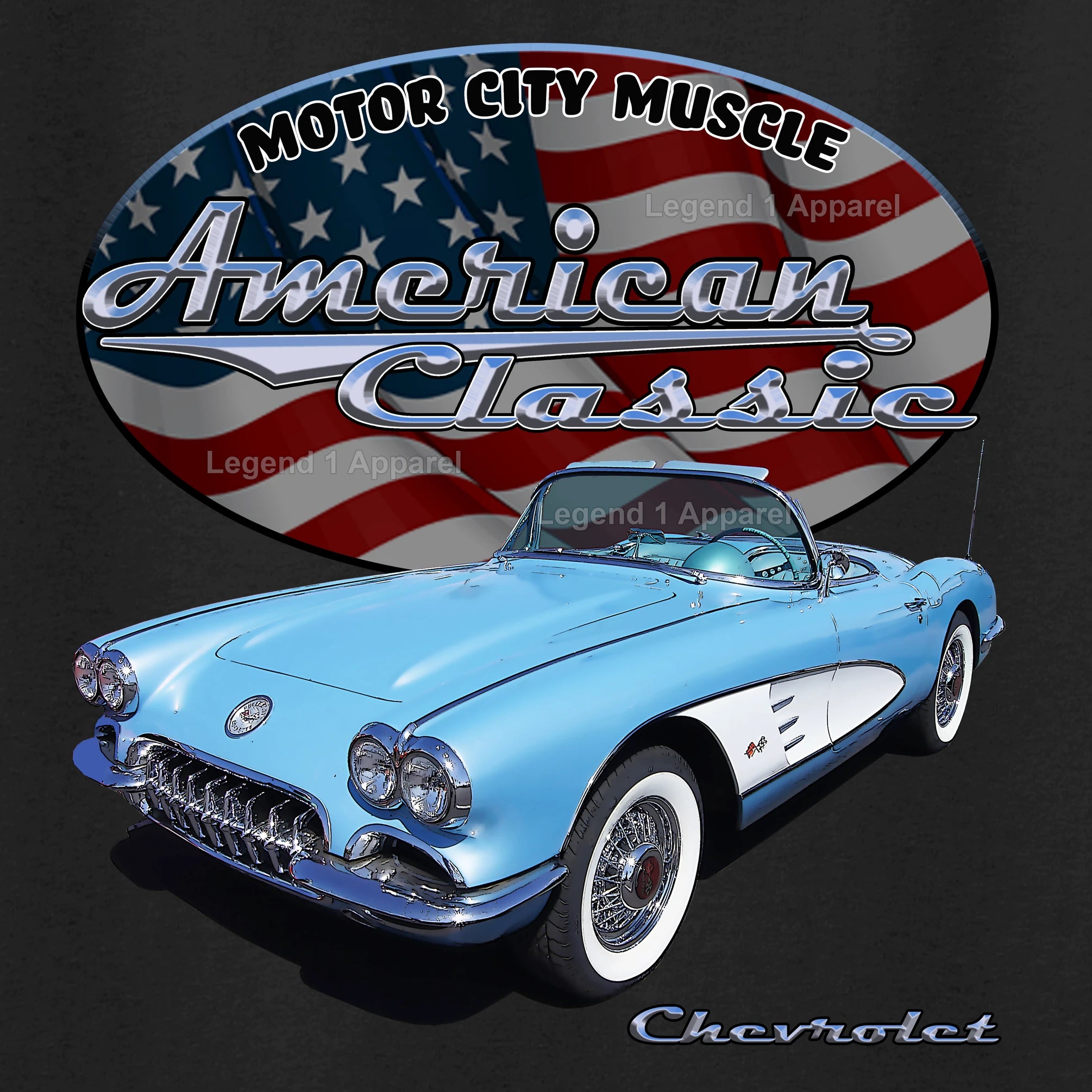 1960 Chevrolet C1 Corvette - American Classic Muscle Car T-shirt