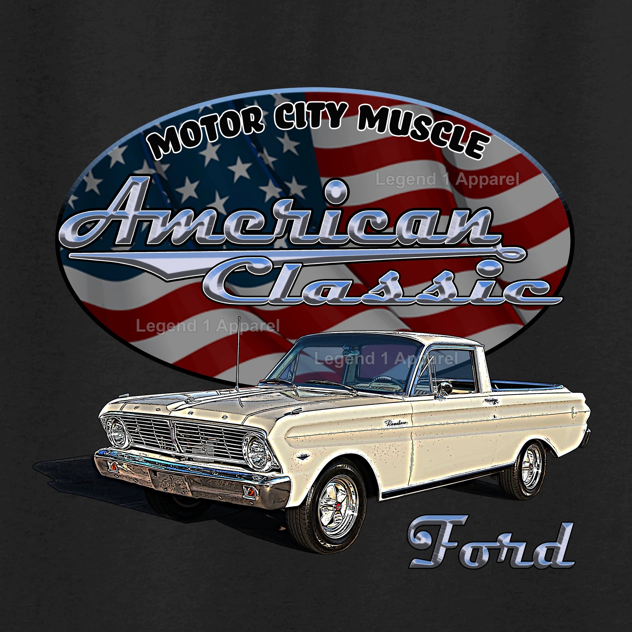 1965 Ford Ranchero - American Classic Muscle Car T-shirt