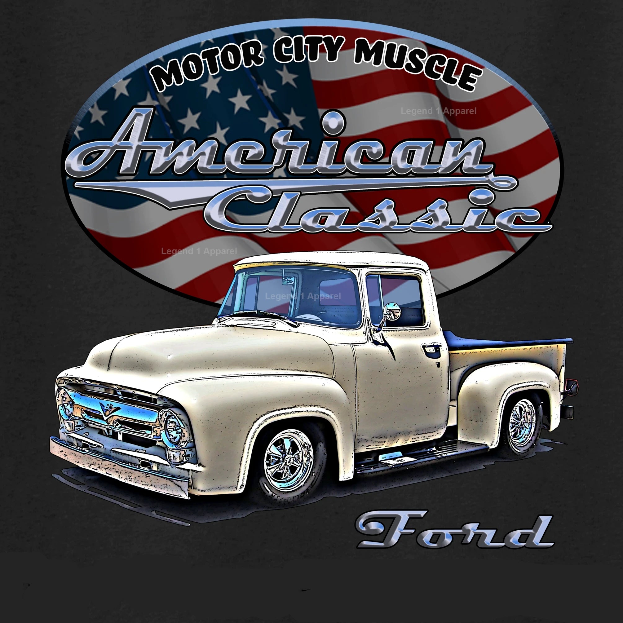 1956 Ford F100 Truck - American Classic Pickup T-shirt