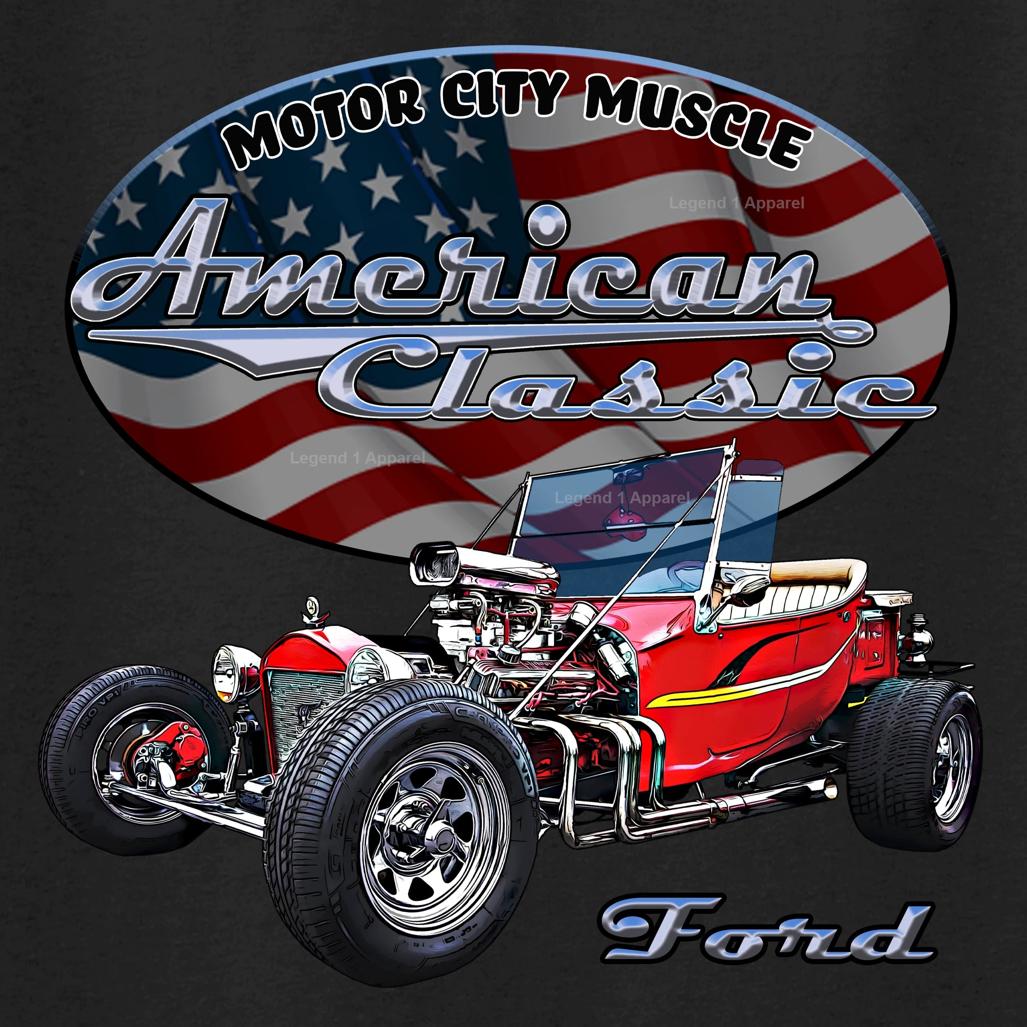 1923 Ford T-Bucket American Classic Muscle Car T-shirt