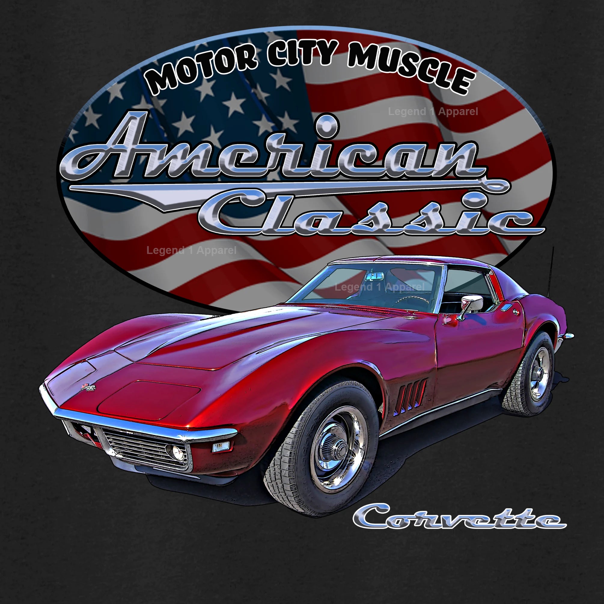 1969 Chevrolet C3 Corvette - American Classic Muscle Car T-shirt