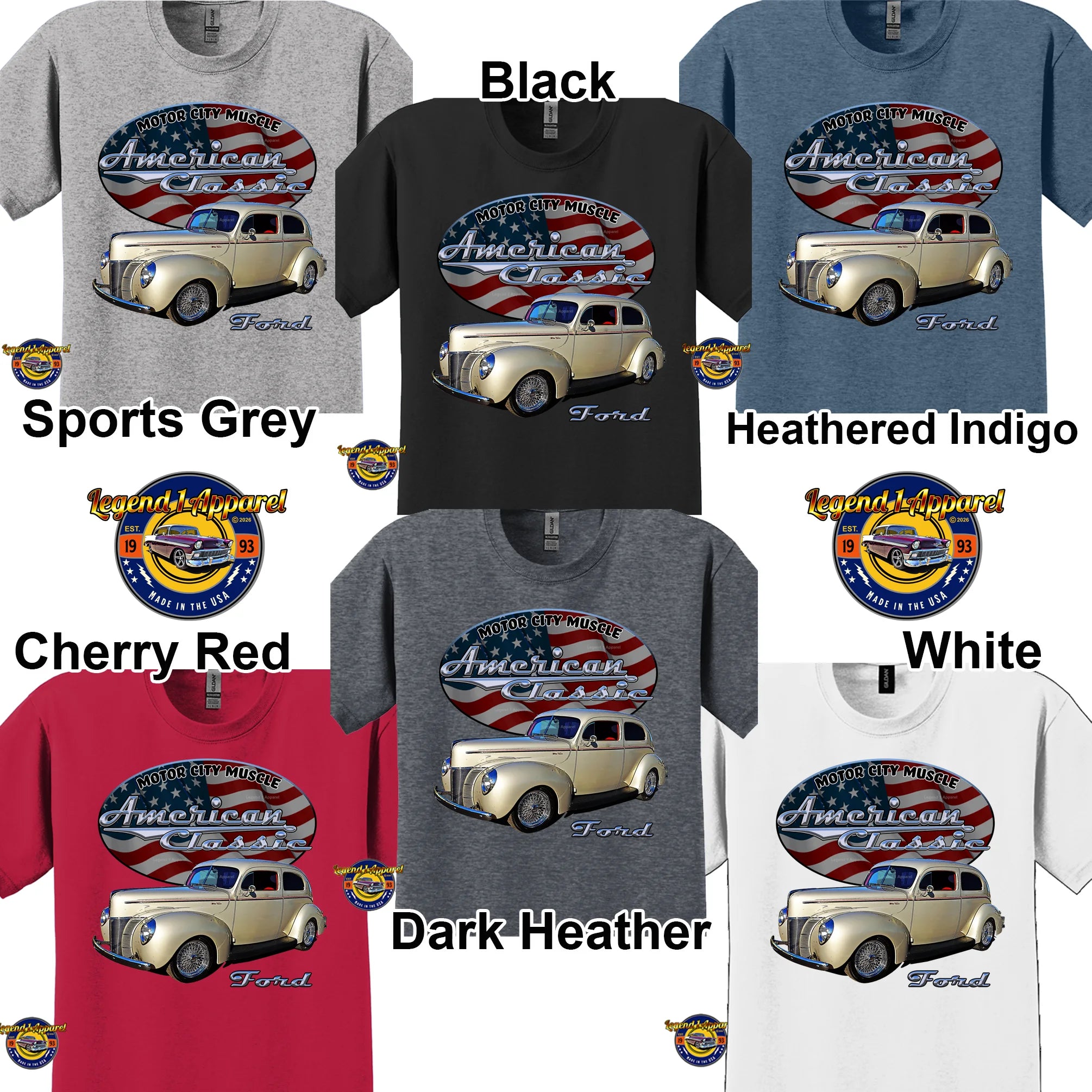 1940 Ford Coupe - American Classic Muscle Car T-shirt