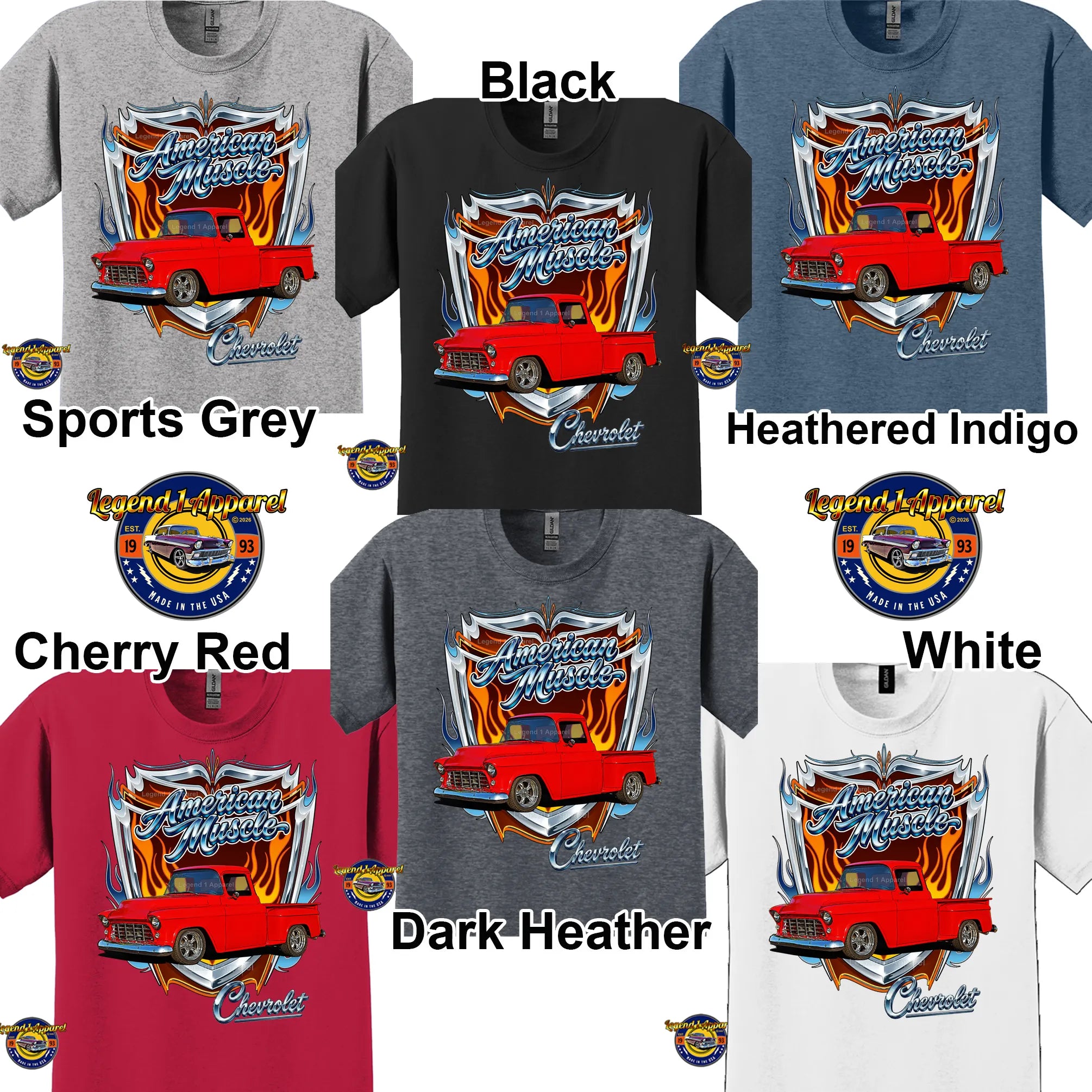 1956 Chevy Truck American Muscle T-Shirt – 56 Chevrolet Pick up Classic Truck Graphic Tee