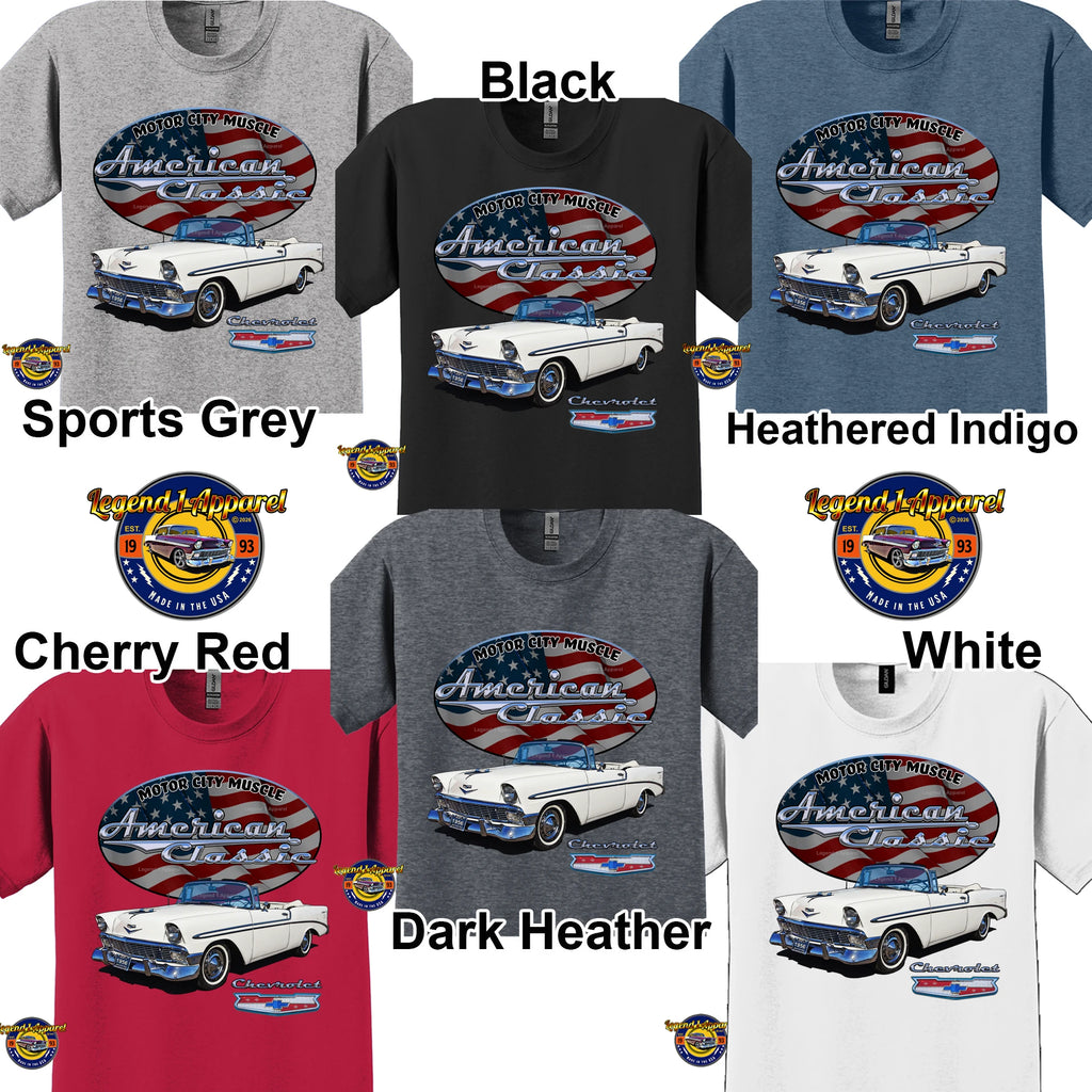 1956 Chevrolet Bel Air Convertible - American Classic Muscle Car T-shirt