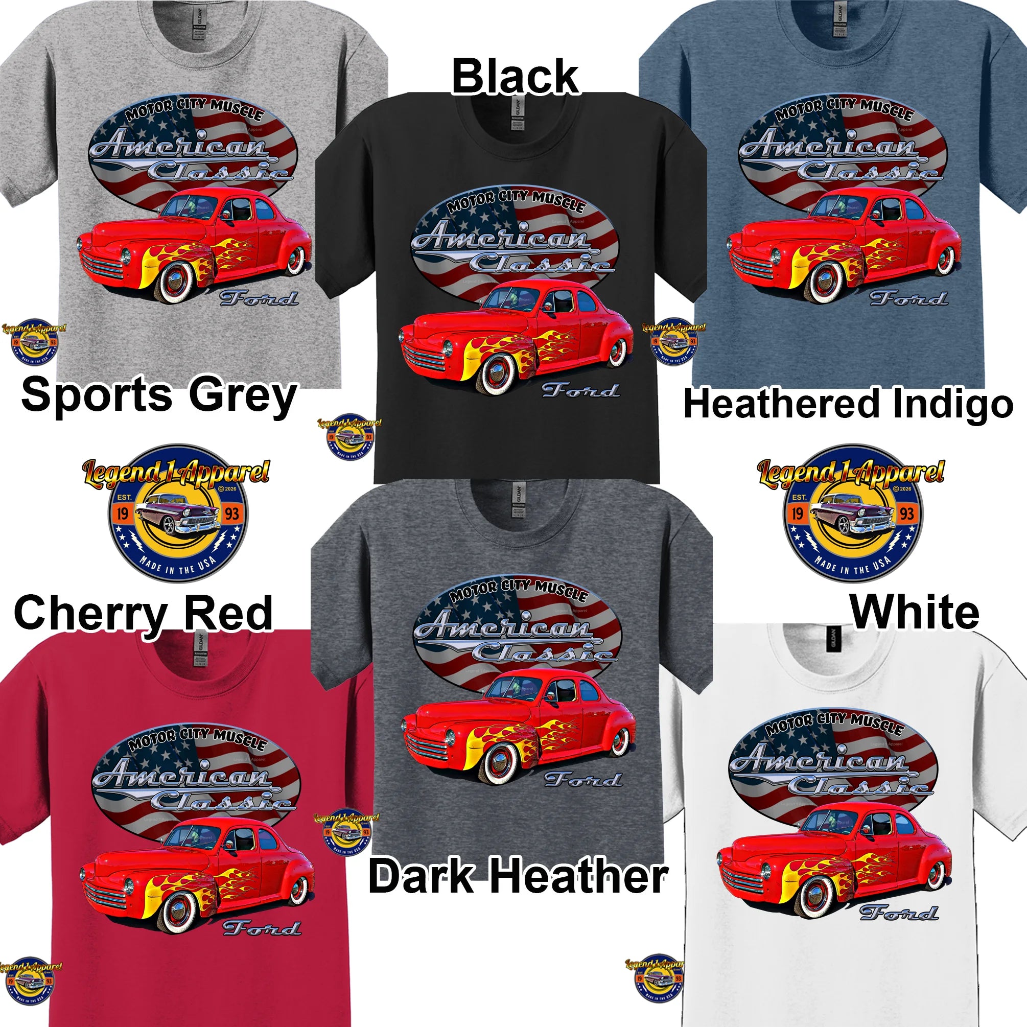 1947 Ford Coupe - American Classic Muscle Car T-shirt
