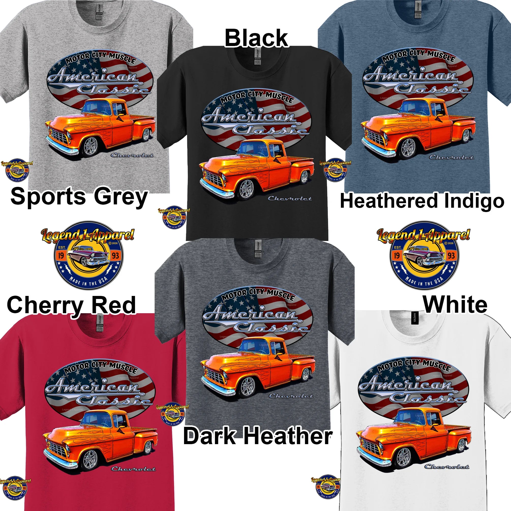 1955 Chevrolet Pick Up - American Classic Muscle Truck T-shirt