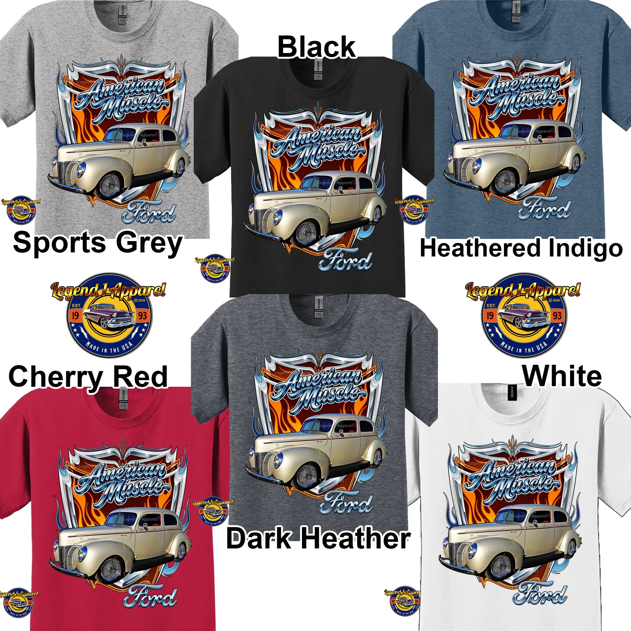 1940 Ford Coupe American Muscle T-Shirt –40 Ford Coupe Car Graphic Tee