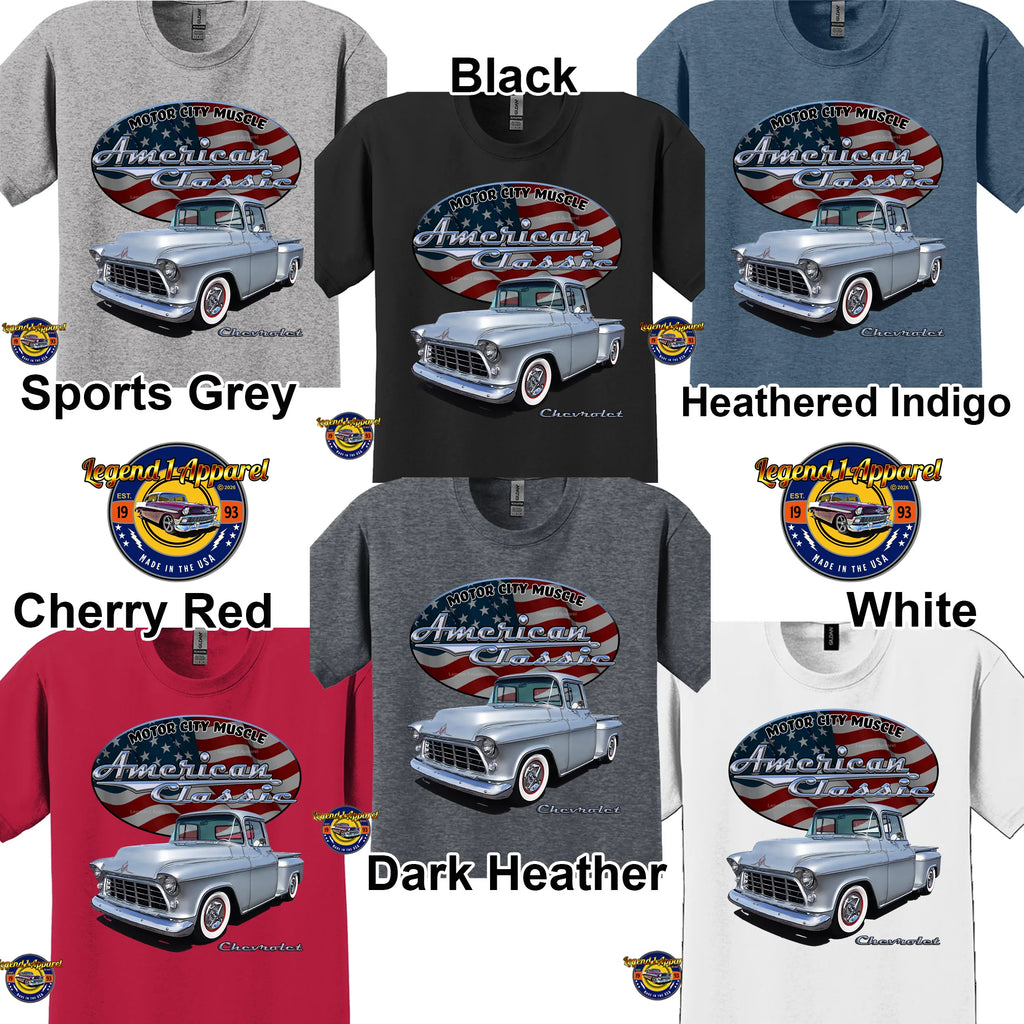1955 Chevrolet Pick Up - American Classic Muscle Truck T-shirt
