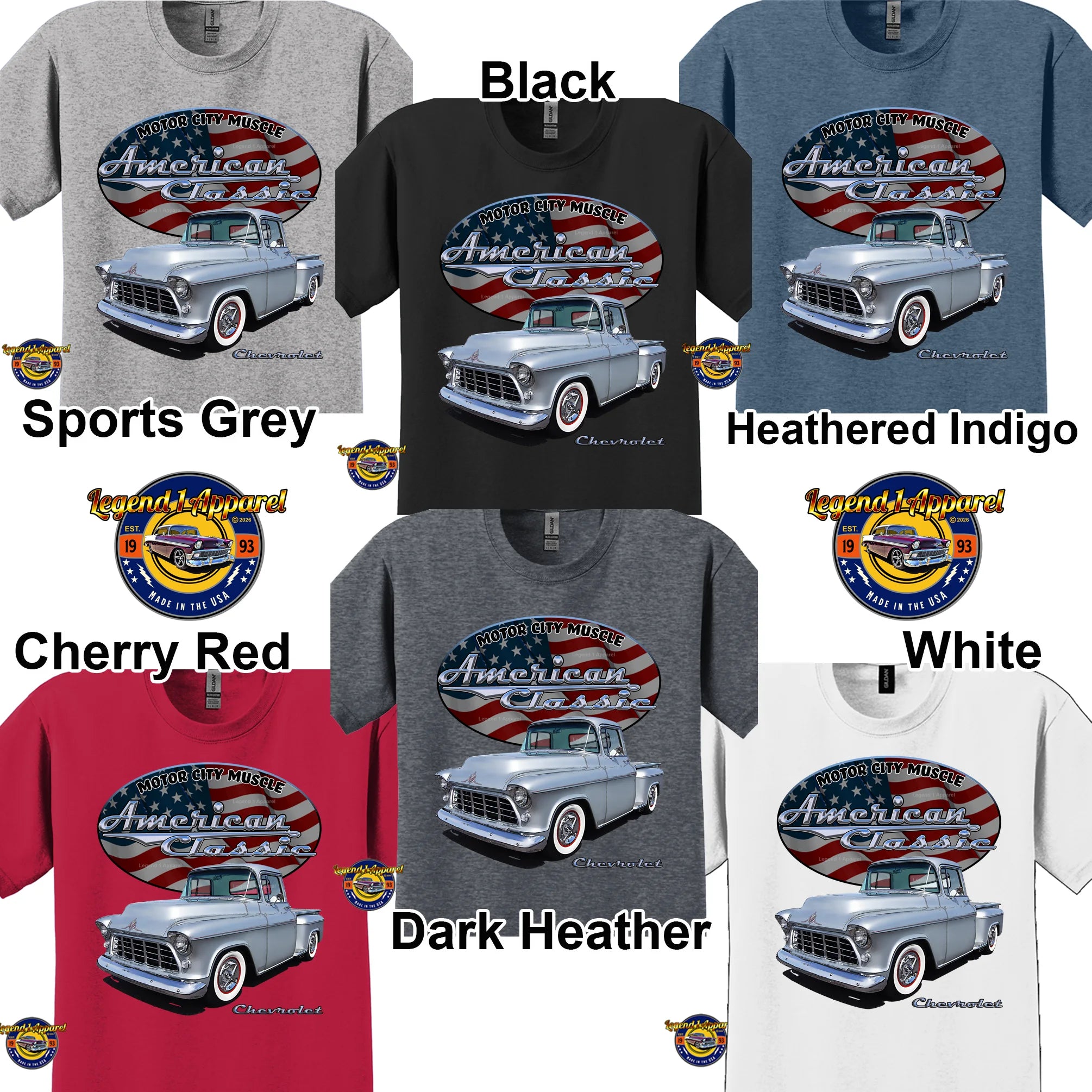 1955 Chevrolet Pick Up - American Classic Muscle Truck T-shirt