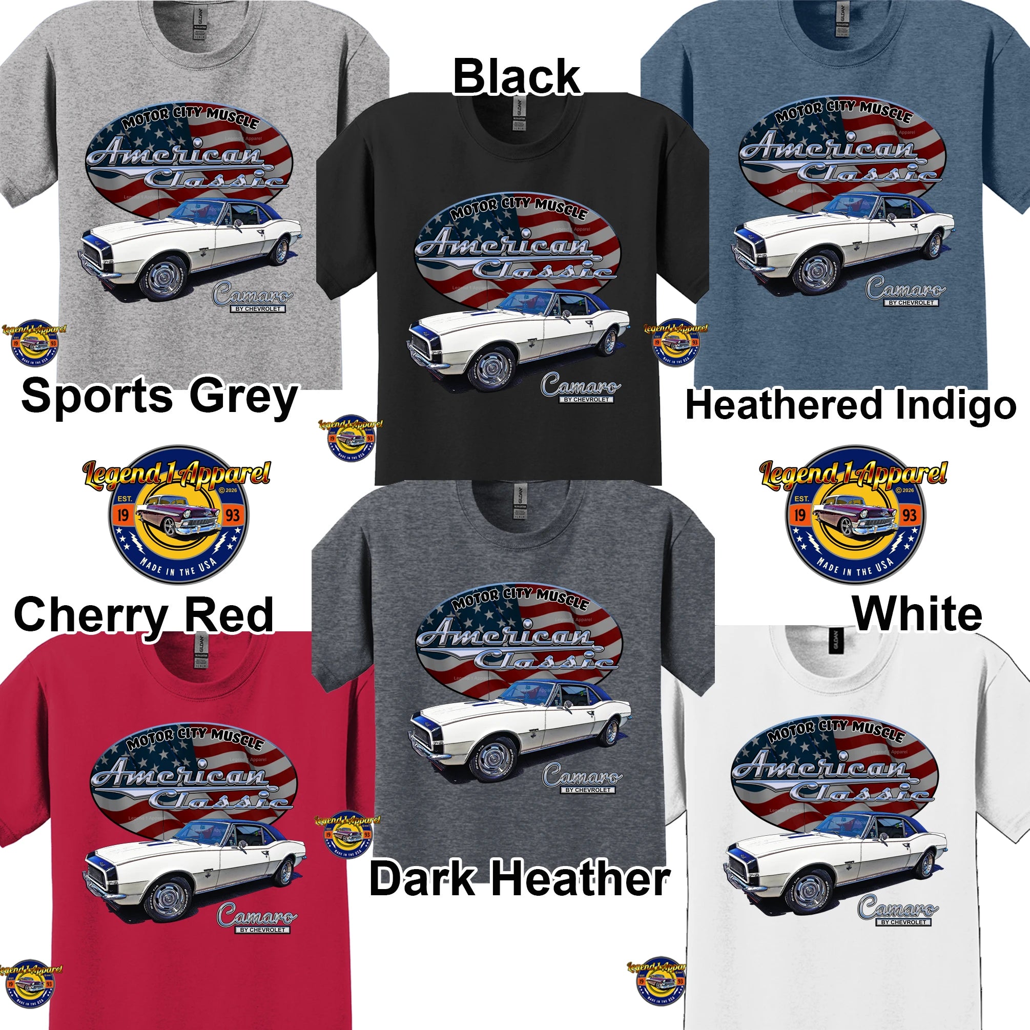 1967 Chevrolet Camaro - American Classic Muscle Car T-shirt