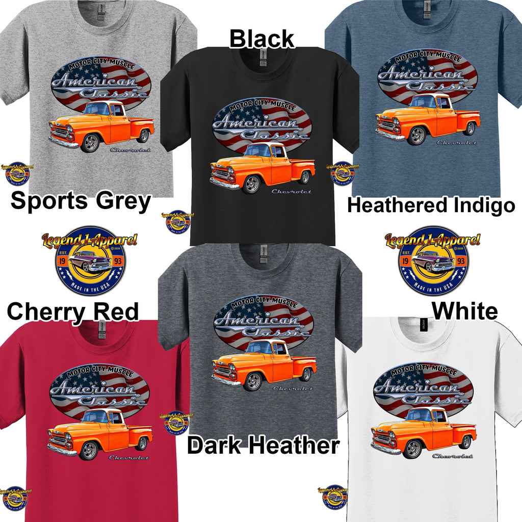 1958 Chevrolet Pick Up - American Classic Muscle Truck T-shirt