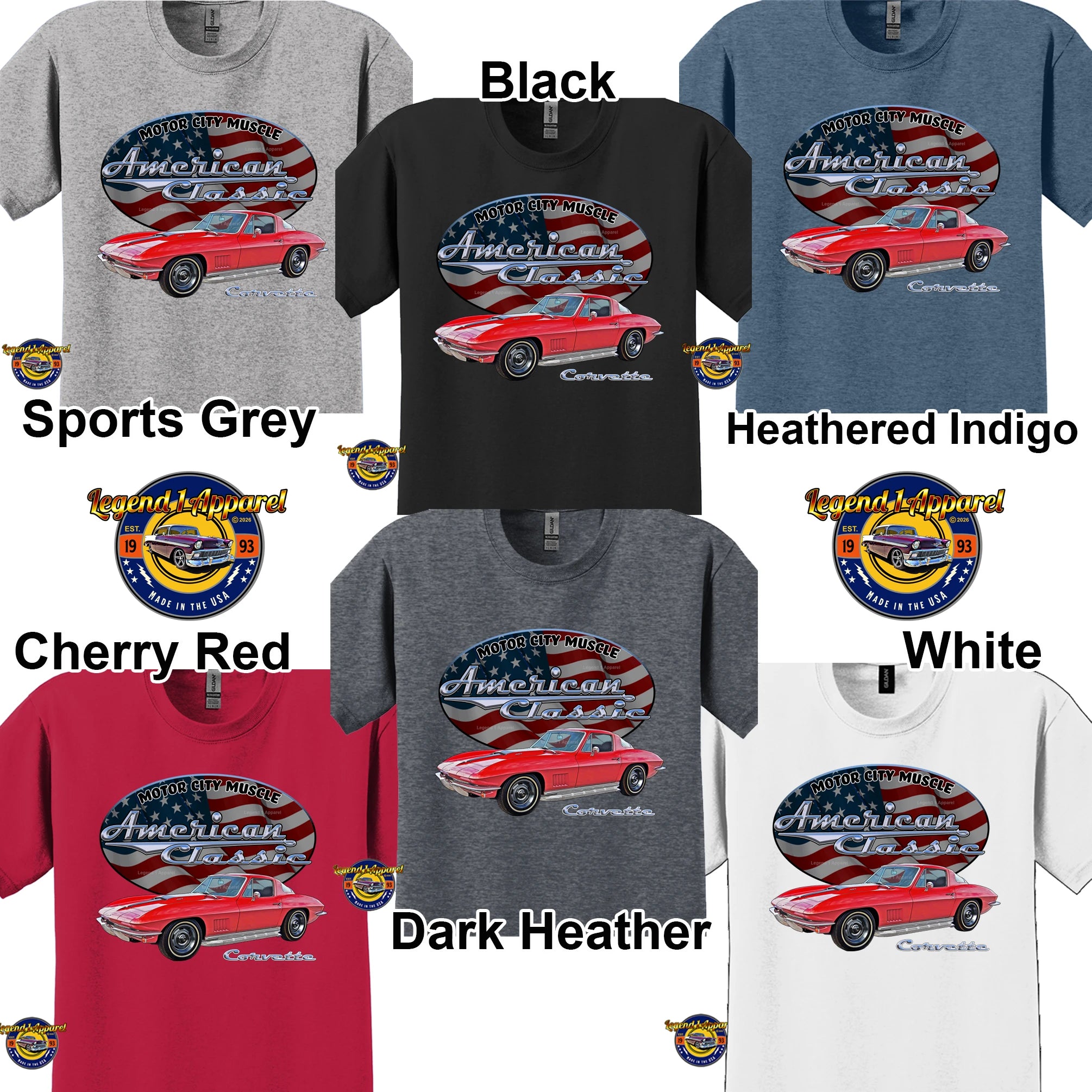1967 Chevrolet C2 Corvette - American Classic Muscle Car T-shirt
