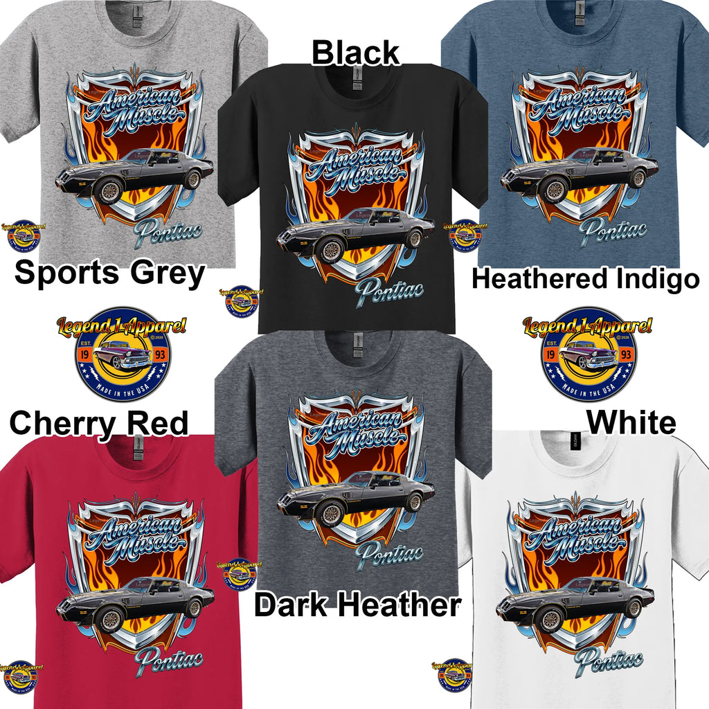1979 Pontiac Trans Am American Muscle T-Shirt – 79 Trans Am Classic Car Graphic Tee