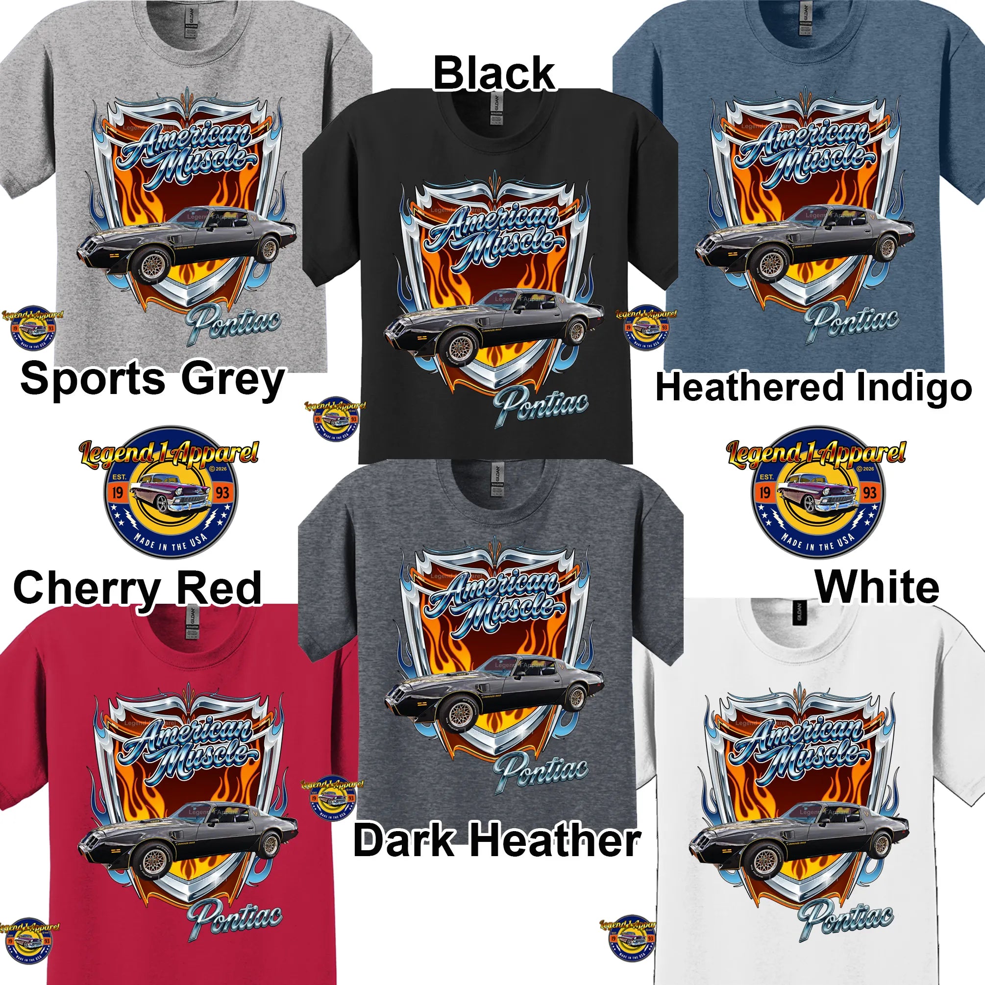1979 Pontiac Trans Am American Muscle T-Shirt – 79 Trans Am Classic Car Graphic Tee