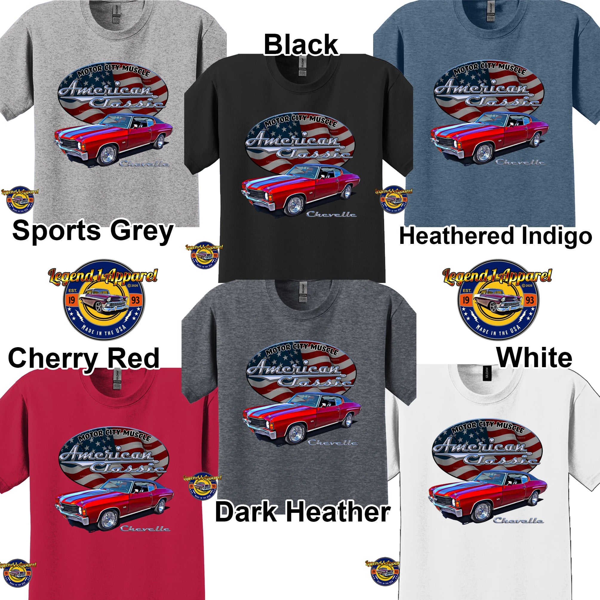 1972 Chevrolet Chevelle SS - American Classic Muscle Car T-shirt