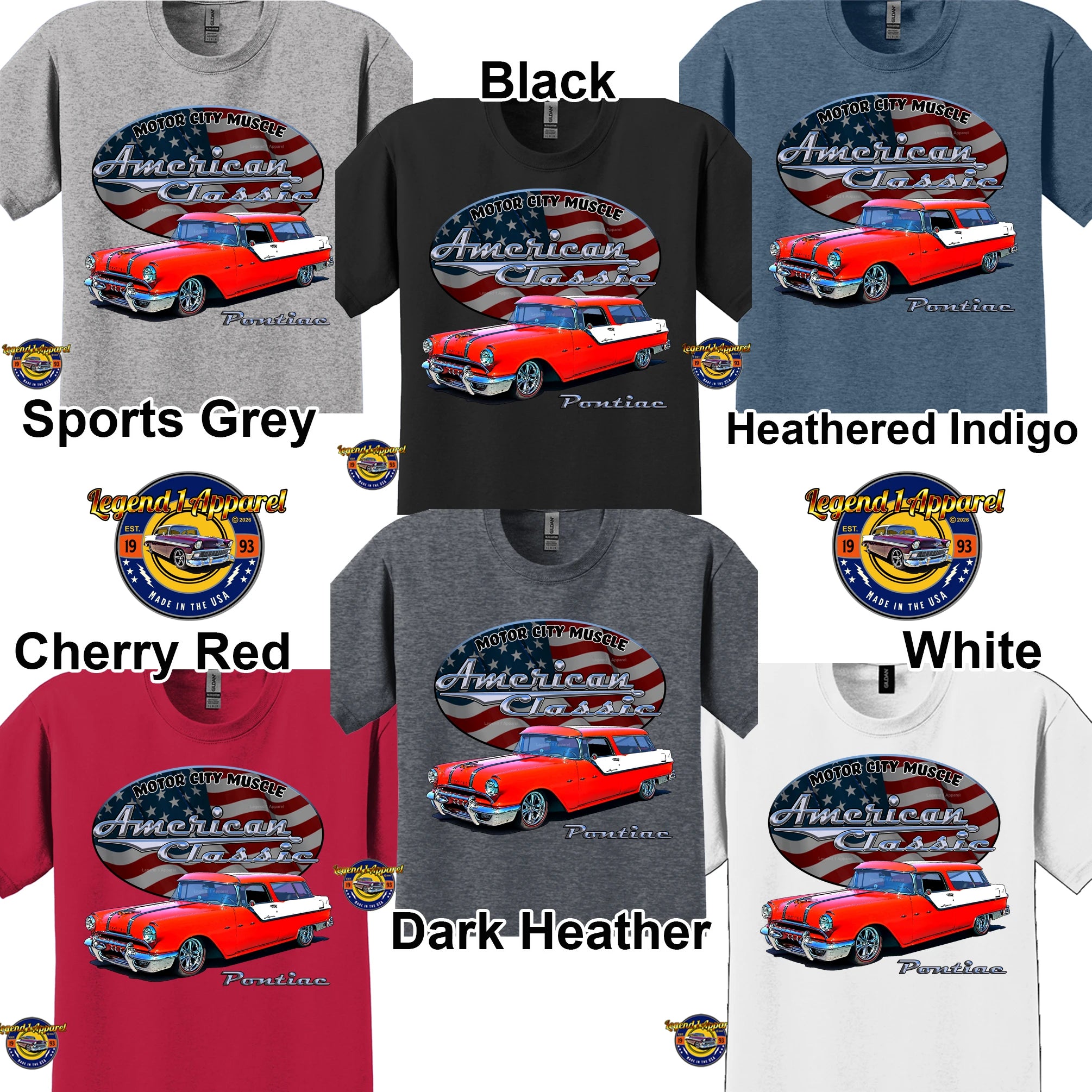 1956 Pontiac Safari Station Wagon - American Classic Muscle Car T-shirt