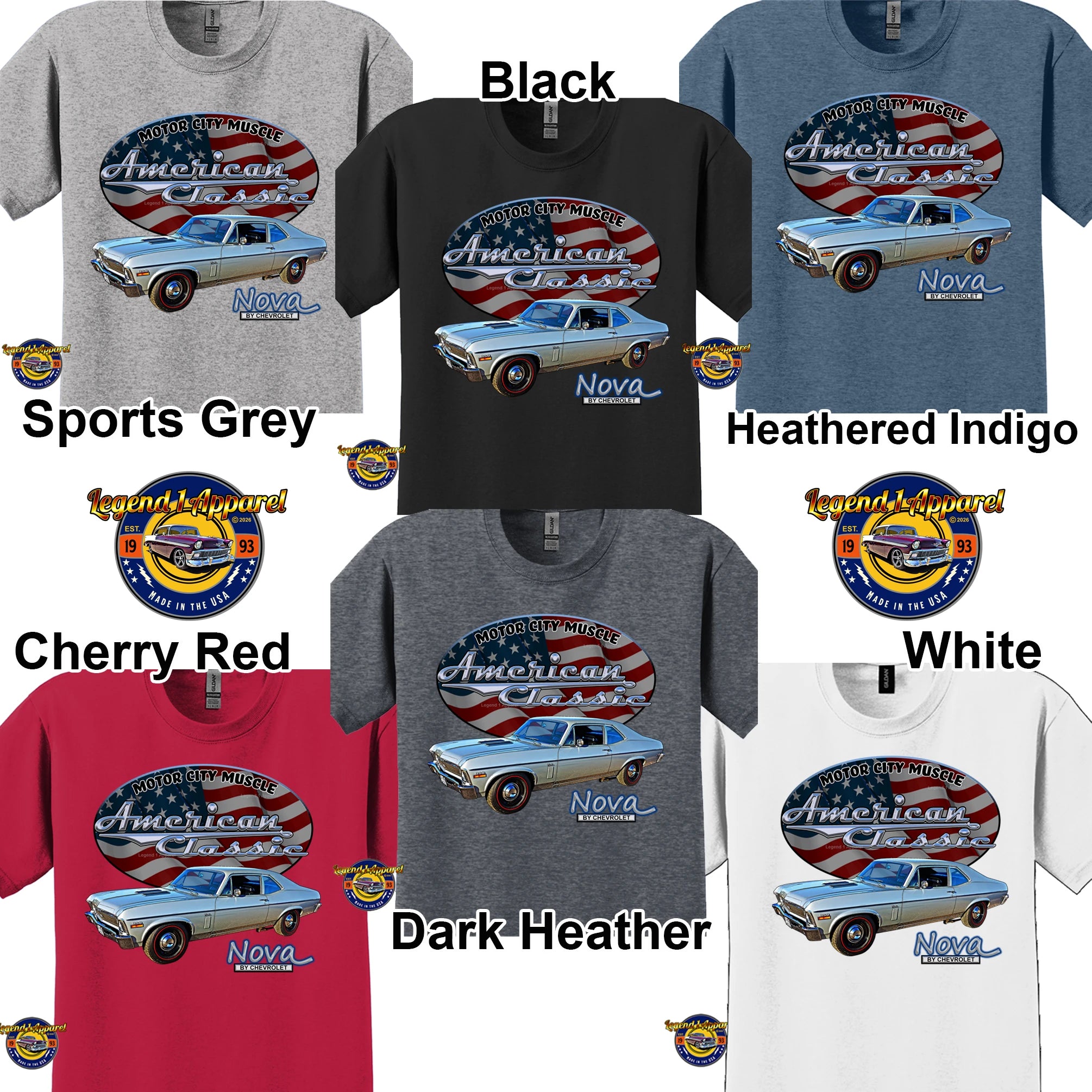 1970 Chevrolet Nova SS - American Classic Muscle Car T-shirt