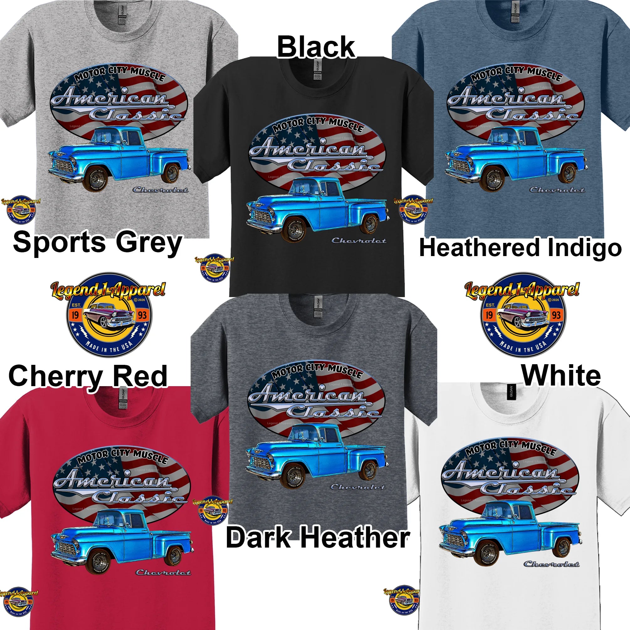 1955 Chevrolet Pick Up - American Classic Muscle Truck T-shirt