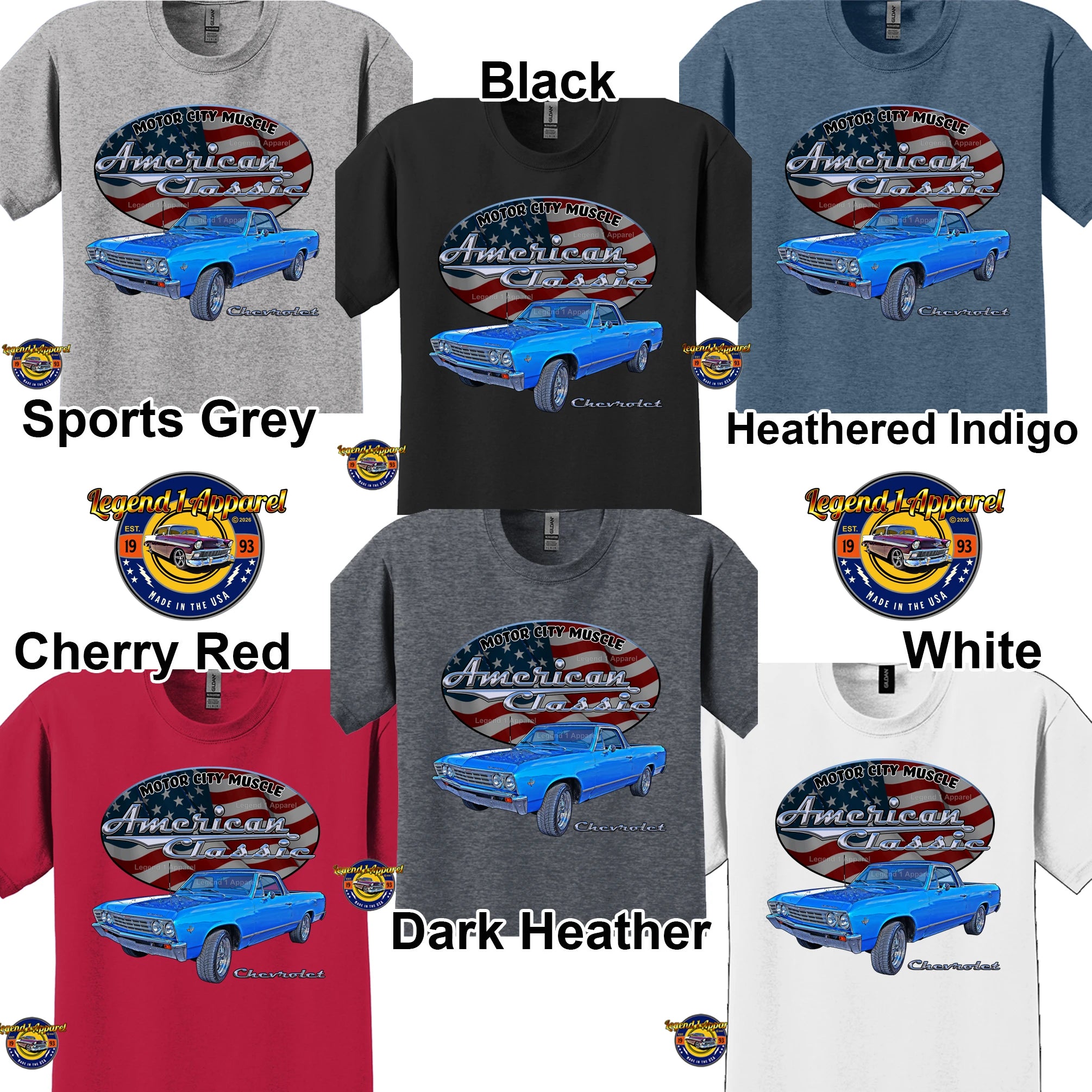 1966 Chevrolet El Camino - American Classic Muscle Truck T-shirt