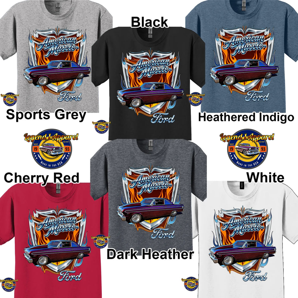 1964 Ford Falcon American Muscle T-Shirt –64 Ford Coupe Car Graphic Tee