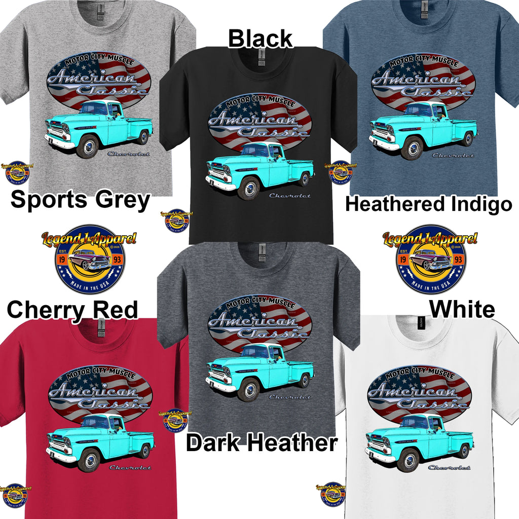 1959 Chevrolet Pick Up - American Classic Muscle Truck T-shirt