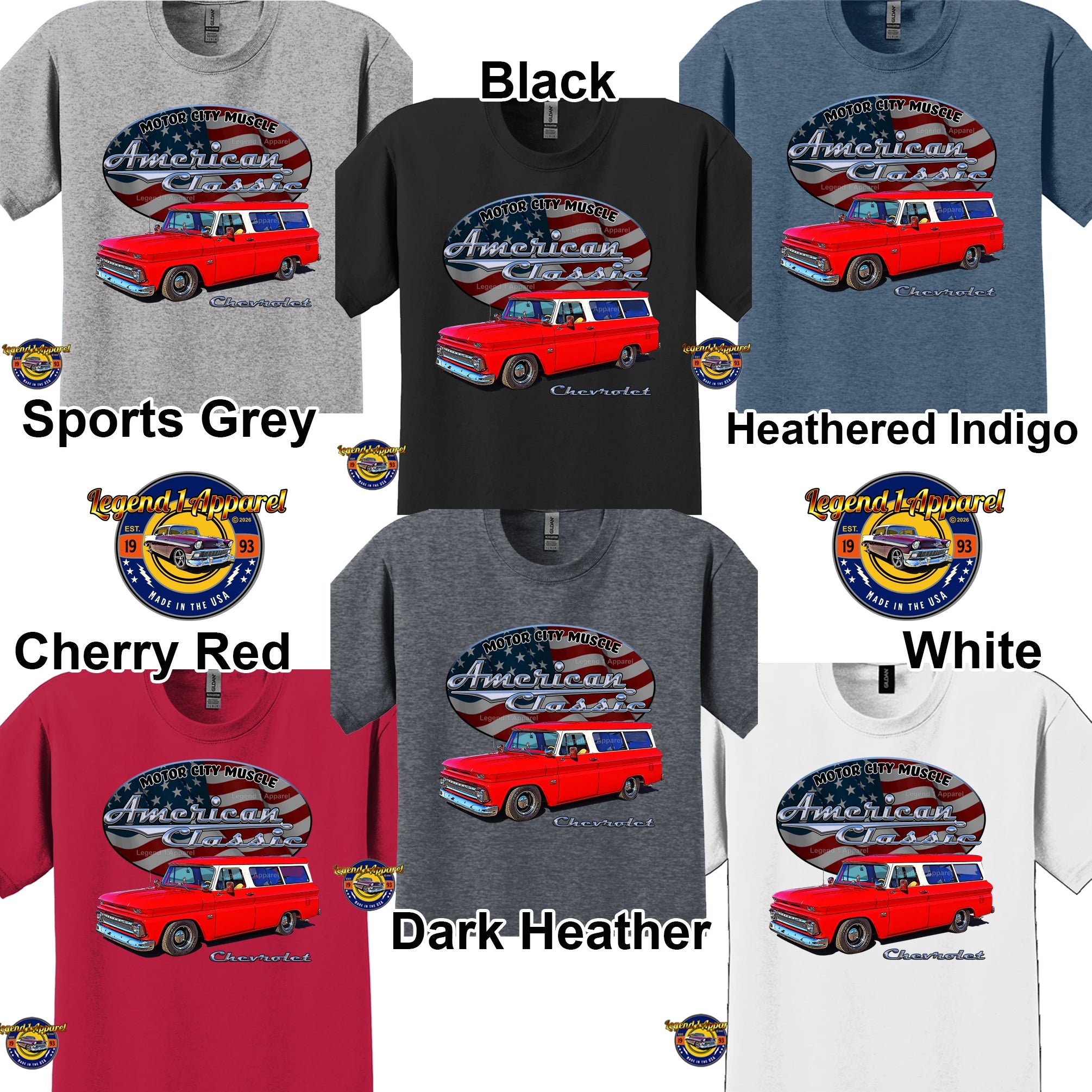 1966 Chevrolet Suburban Carryall - American Classic Muscle Truck T-shirt