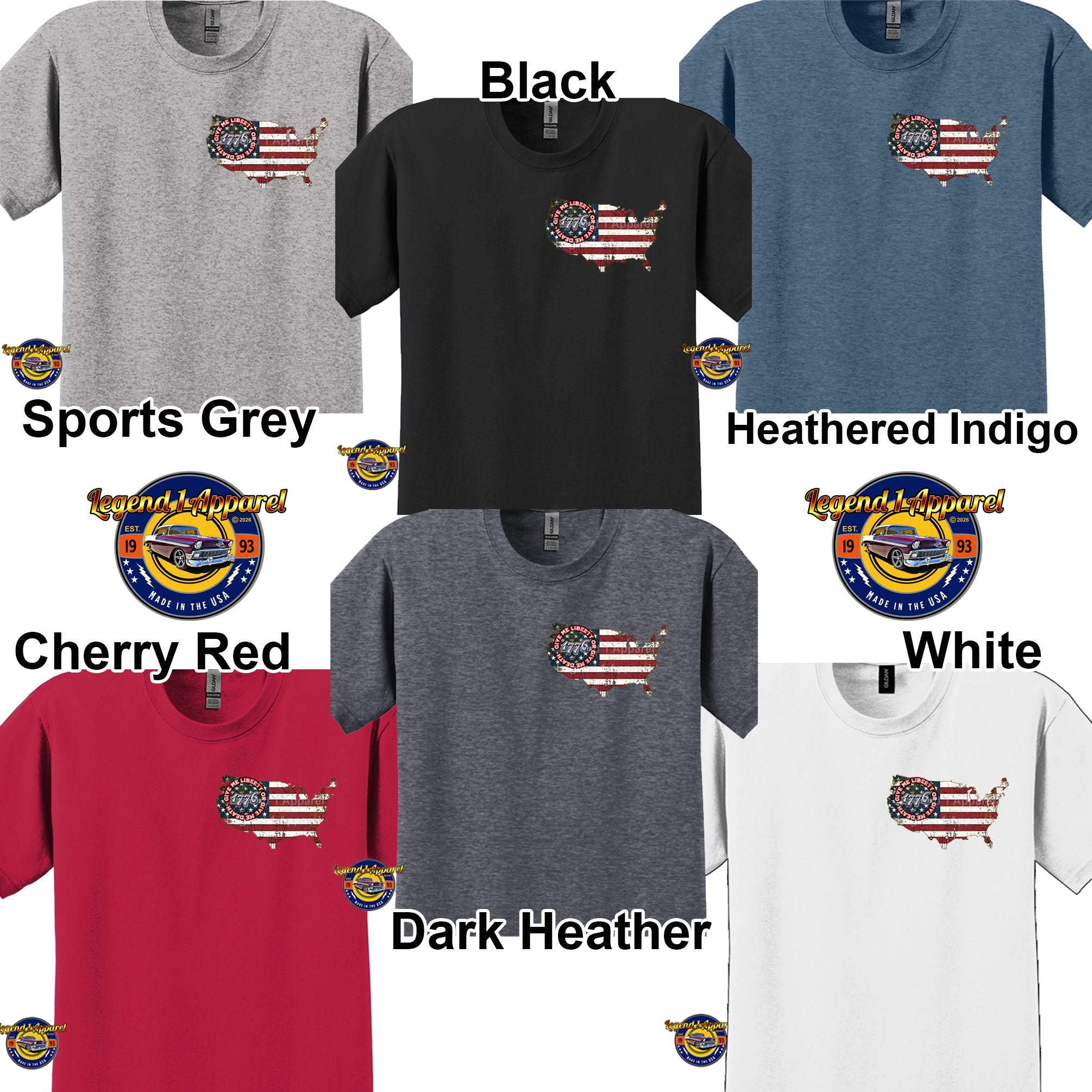 1967 Chevrolet C2 Corvette Bowtie Nation T-Shirt – 67 Chevy Classic Car Graphic Tee