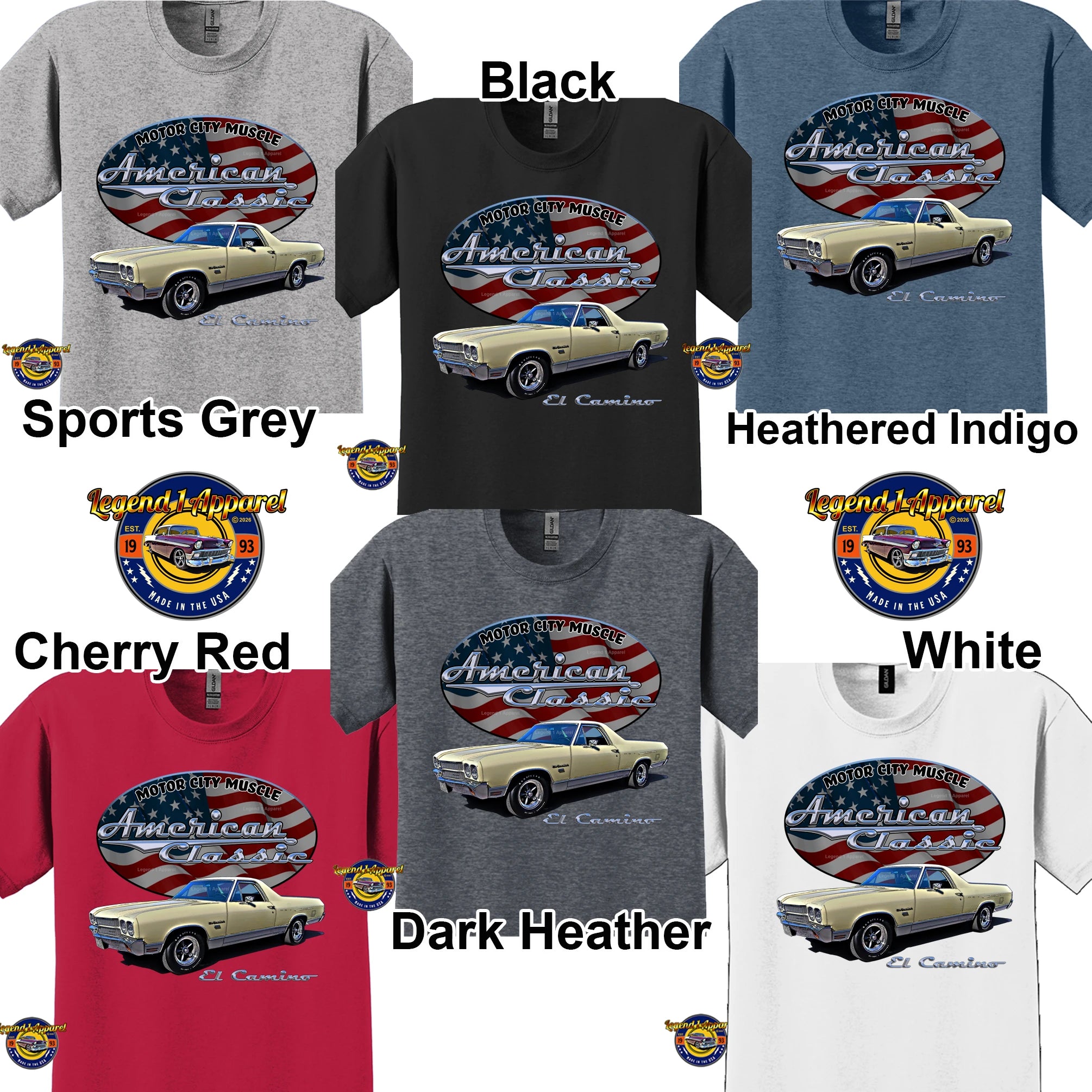 1970 Chevrolet El Camino - American Classic Muscle Truck T-shirt