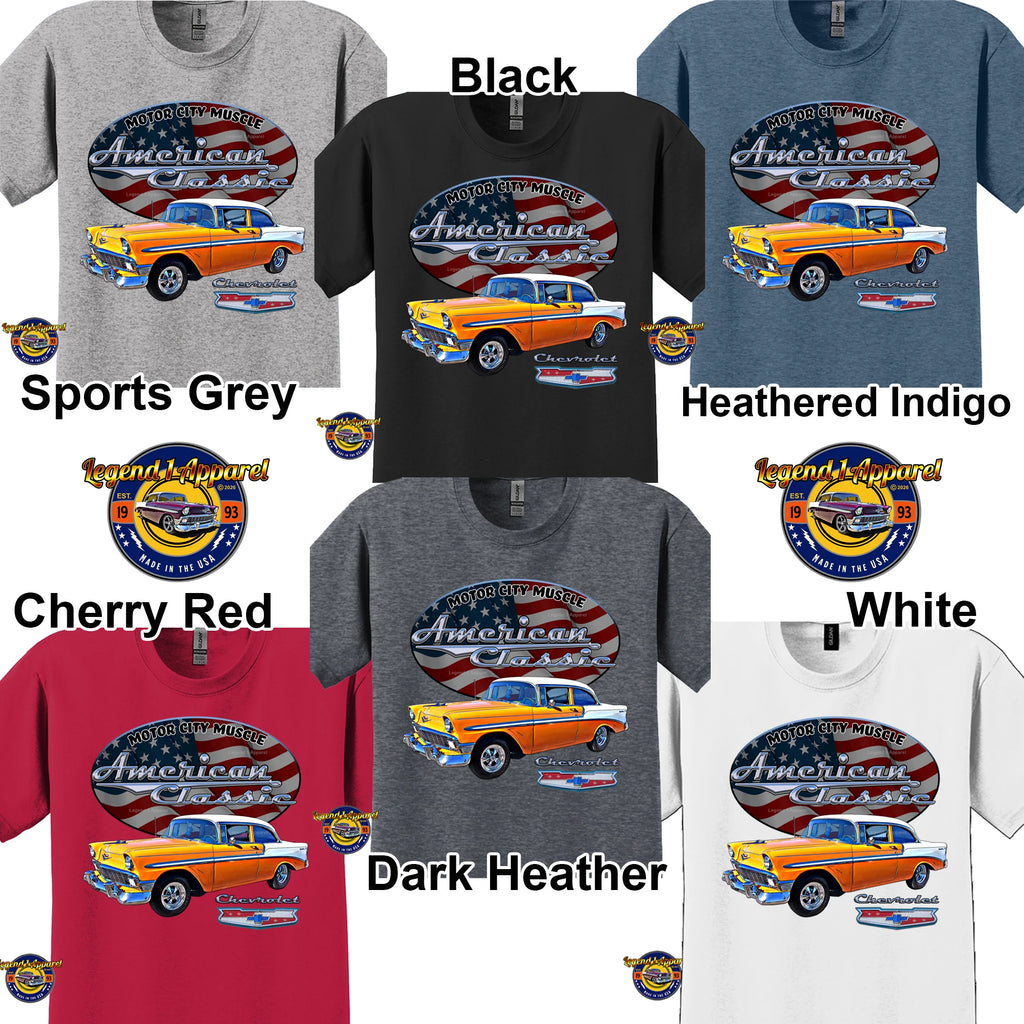 1956 Chevrolet Bel Air Coupe - American Classic Muscle Car T-shirt