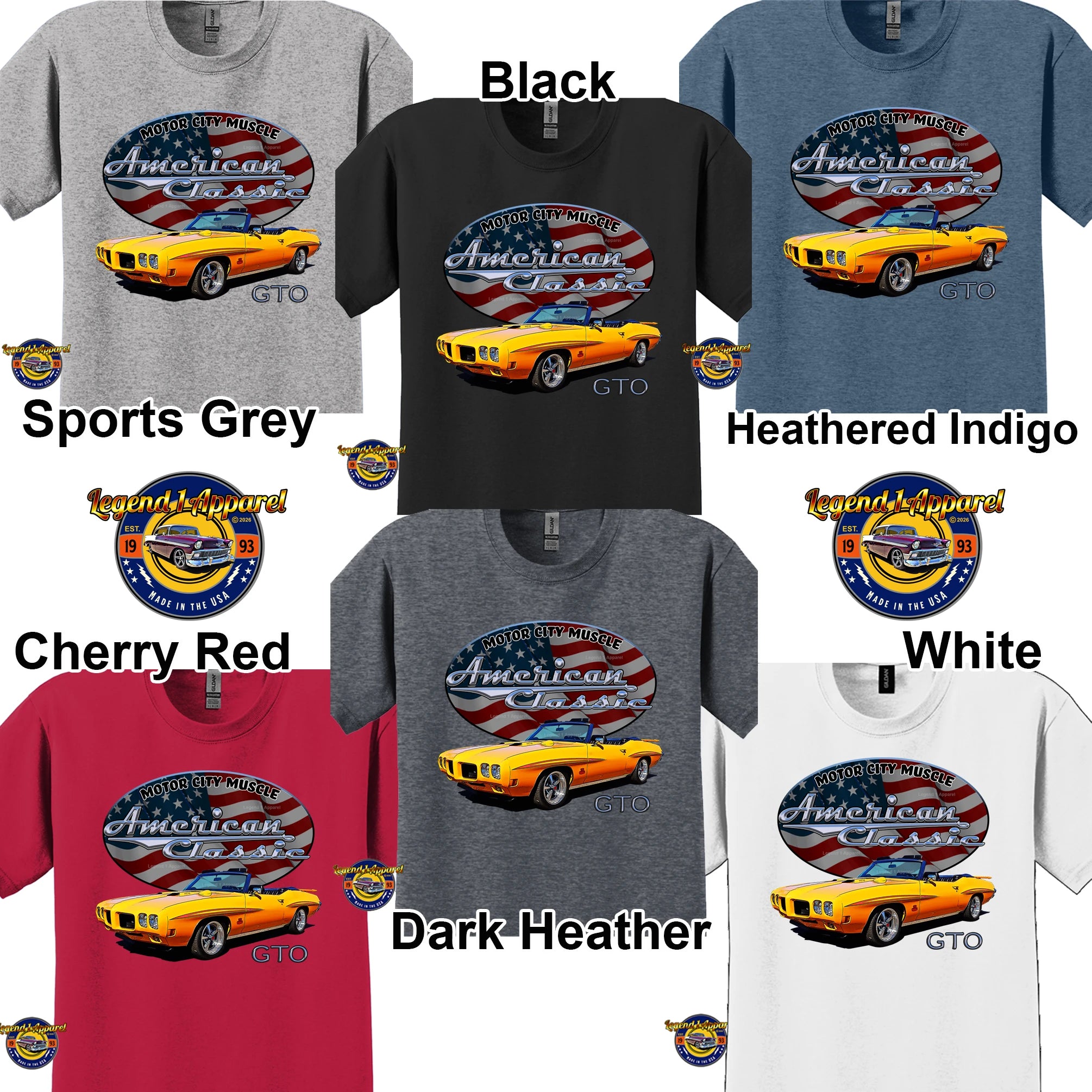 1970 Pontiac Judge GTO - American Classic Muscle Car T-shirt
