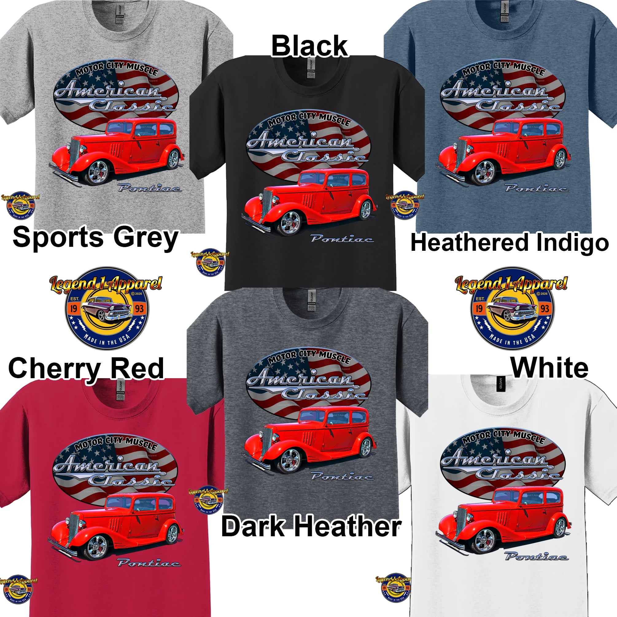 1933 Pontiac Coupe - American Classic Muscle Car T-shirt
