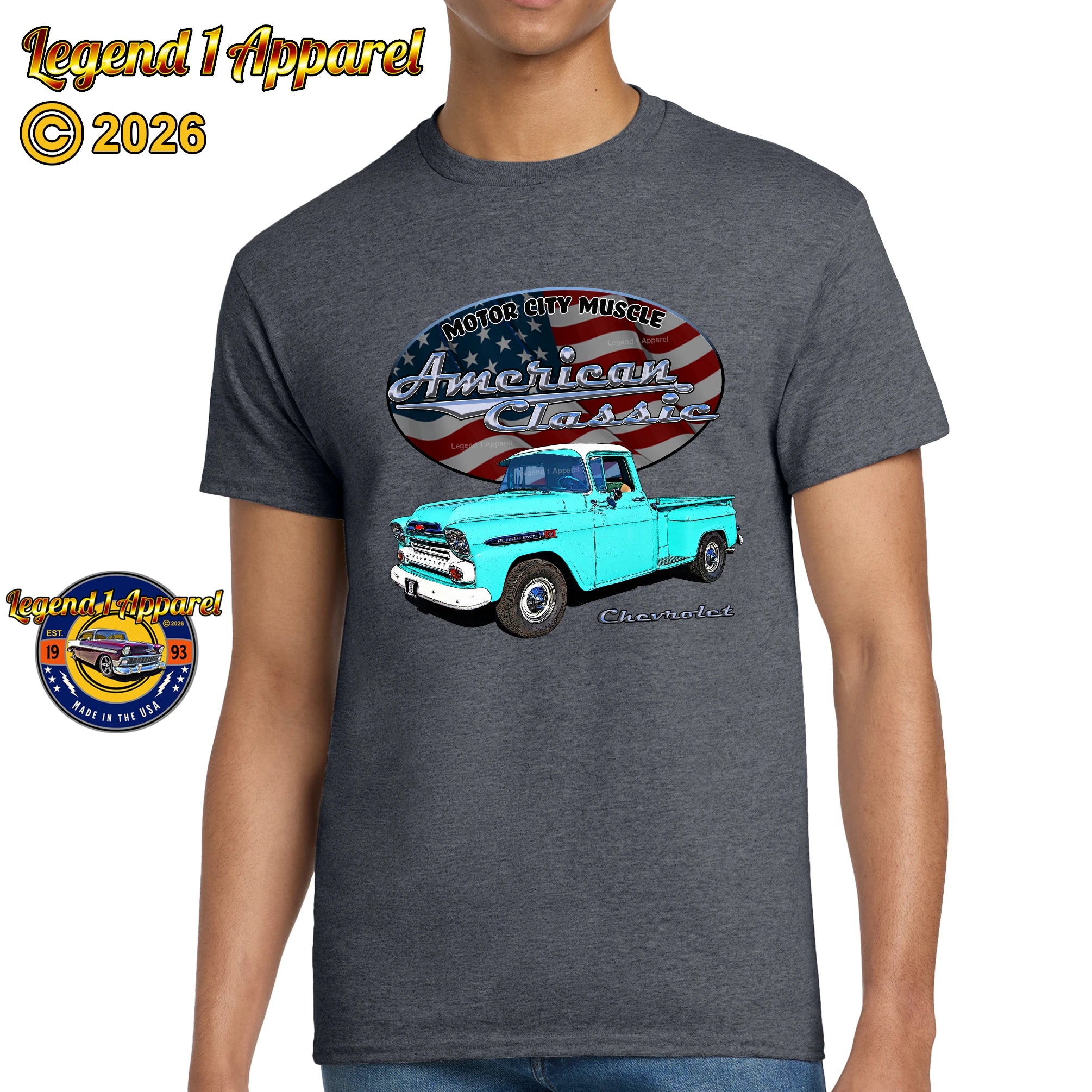 1959 Chevrolet Pick Up - American Classic Muscle Truck T-shirt