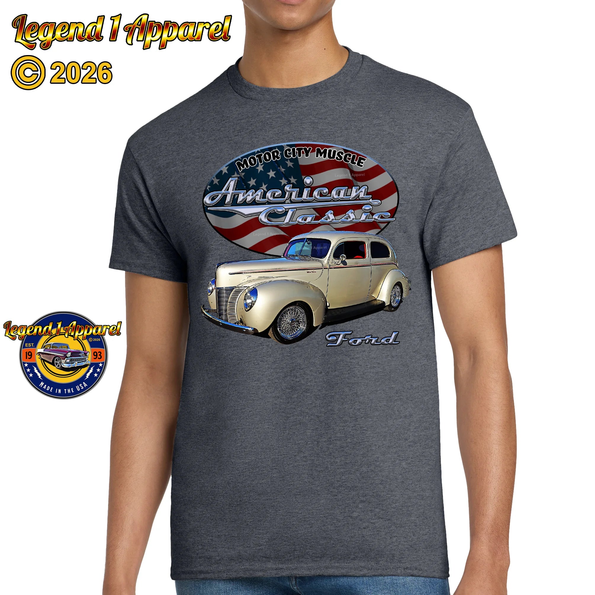 1940 Ford Coupe - American Classic Muscle Car T-shirt