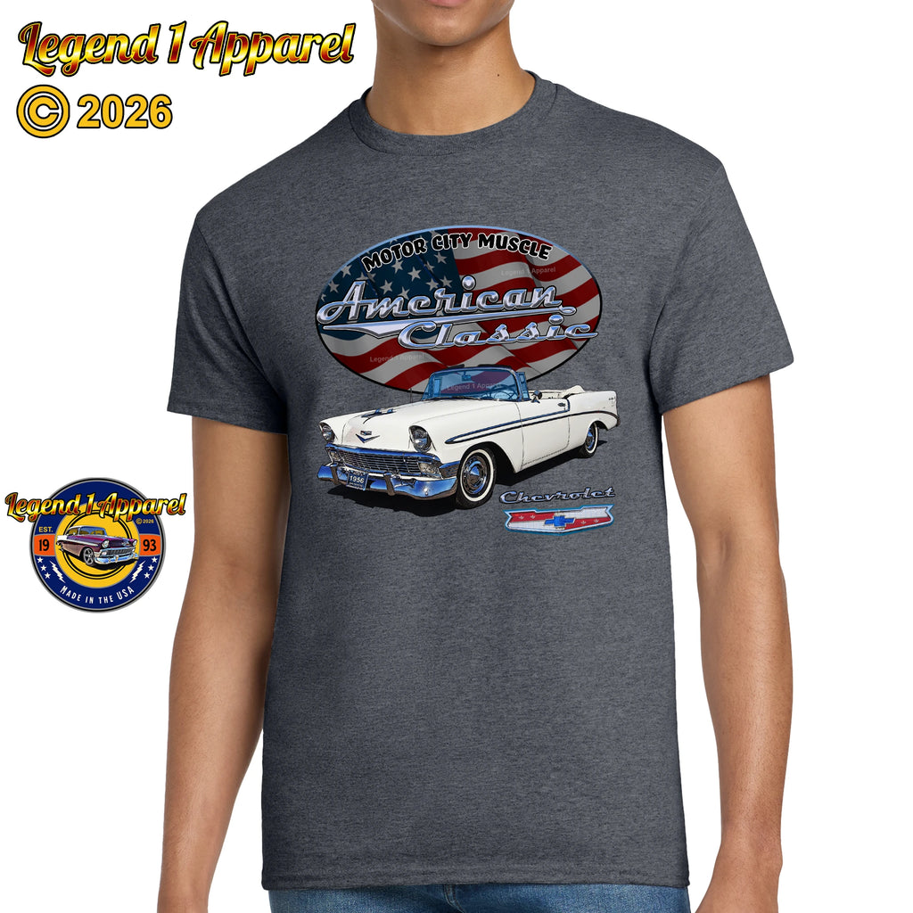 1956 Chevrolet Bel Air Convertible - American Classic Muscle Car T-shirt