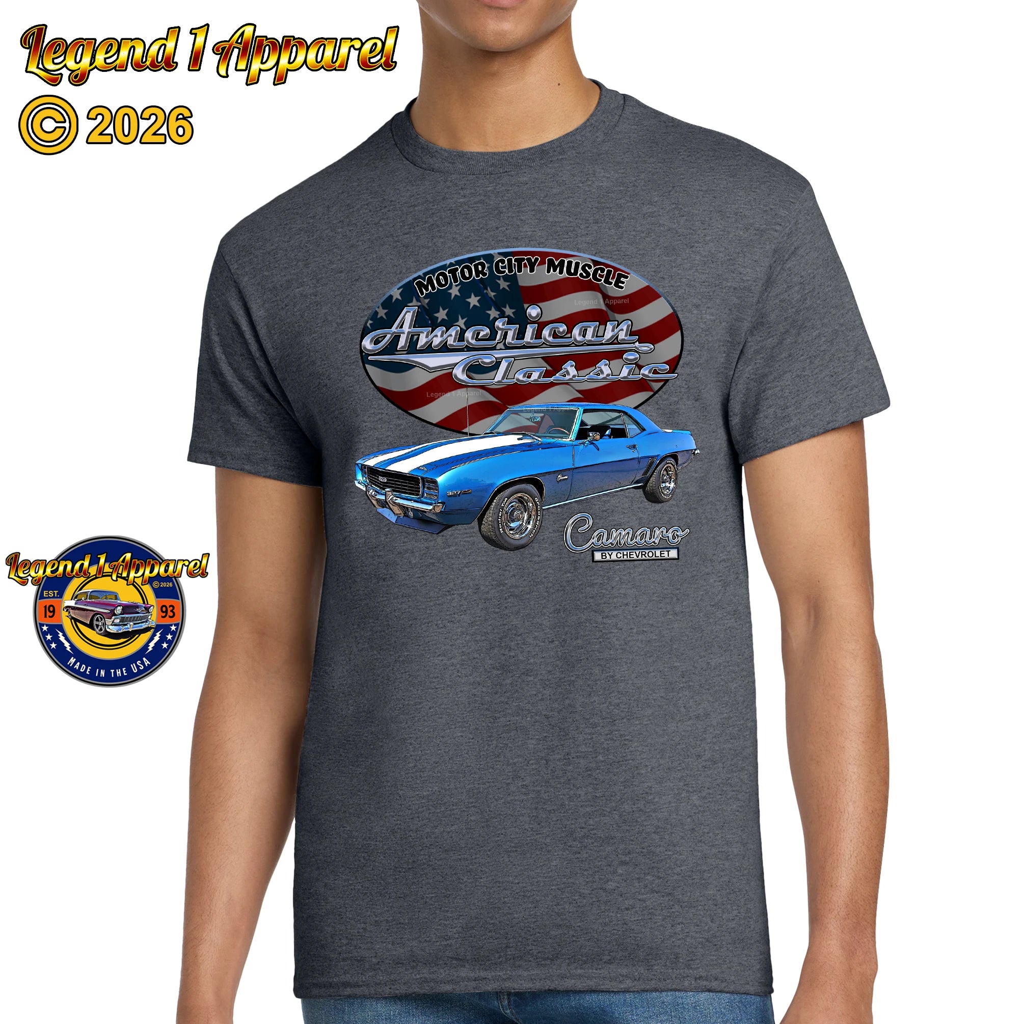 1969 Chevrolet Camaro - American Classic Muscle Car T-shirt