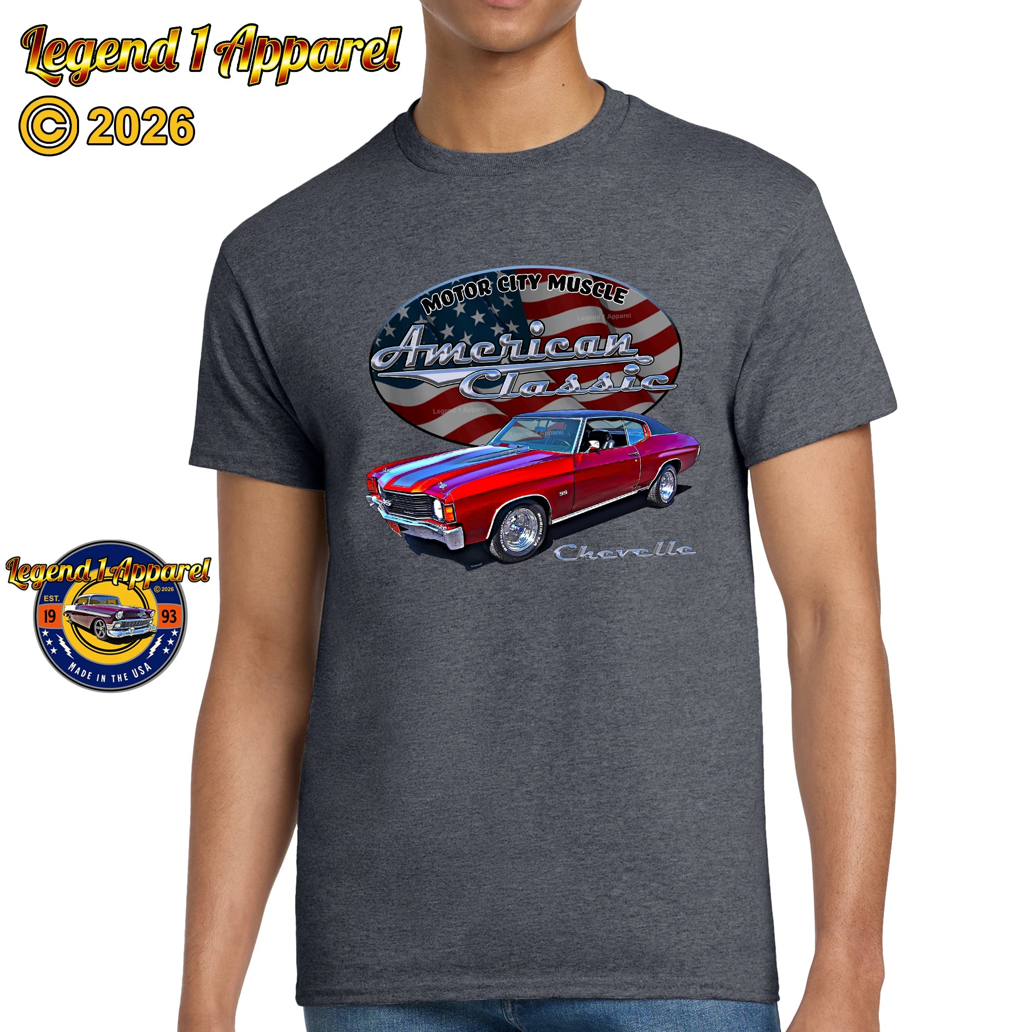 1972 Chevrolet Chevelle SS - American Classic Muscle Car T-shirt