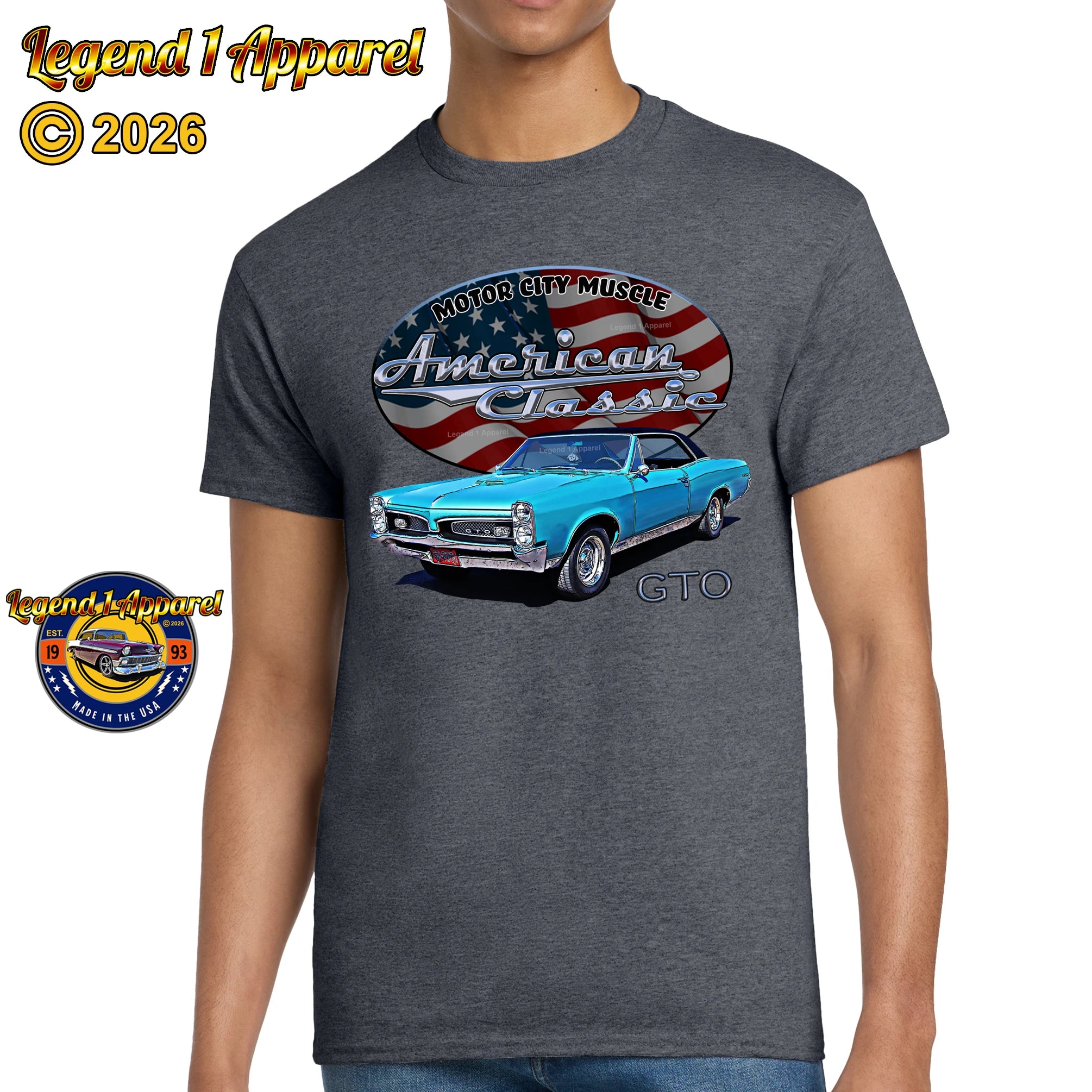 1967 Pontiac GTO - American Classic Muscle Car T-shirt