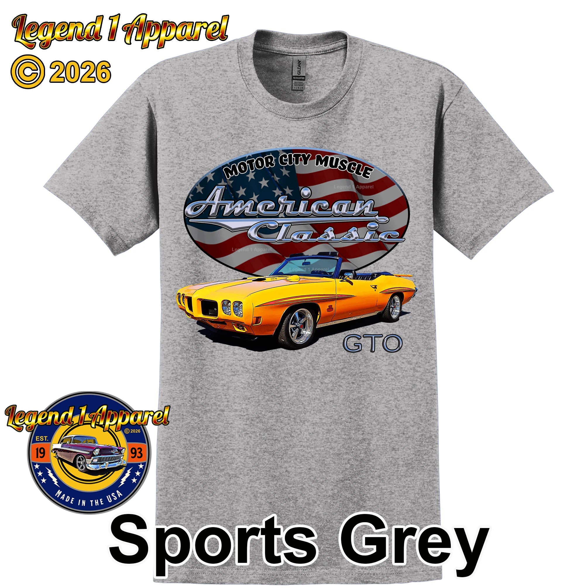 1970 Pontiac Judge GTO - American Classic Muscle Car T-shirt
