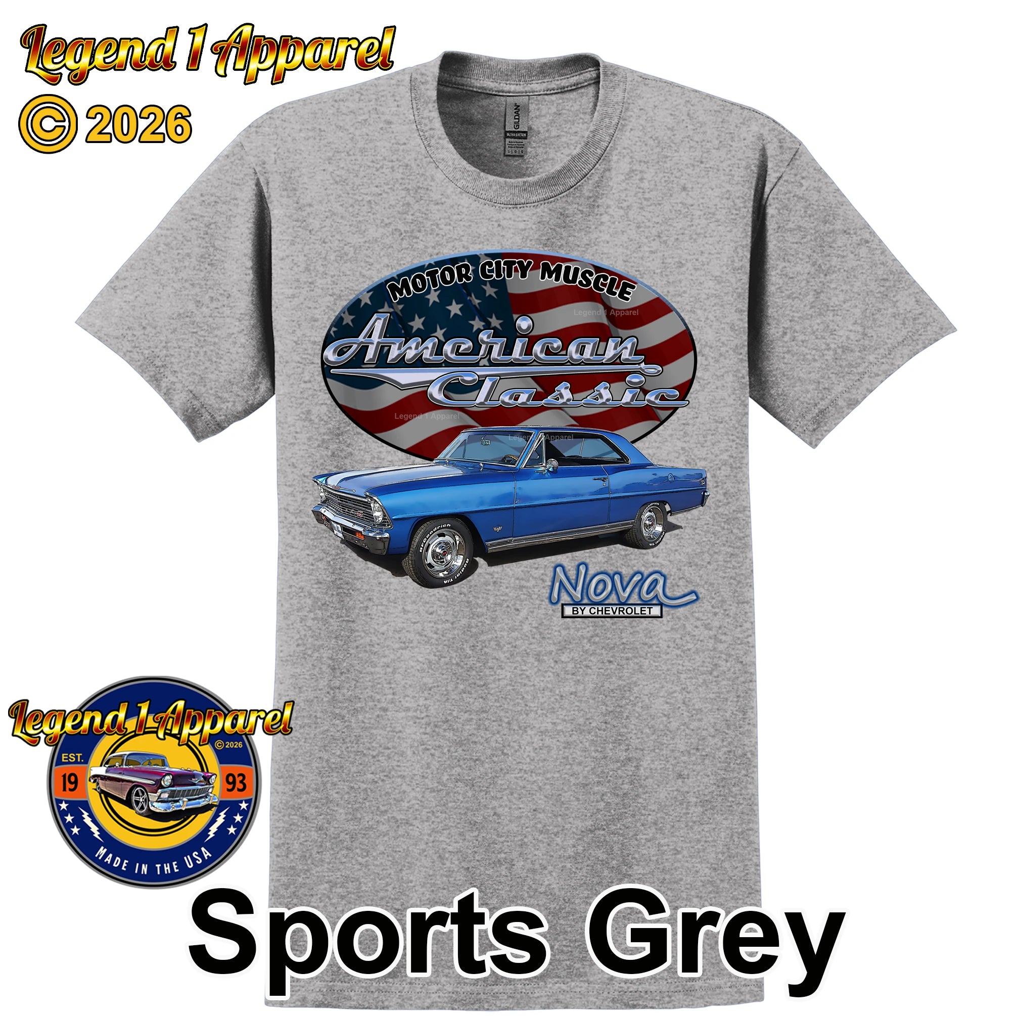 1967 Chevrolet Nova SS - American Classic Muscle Car T-shirt