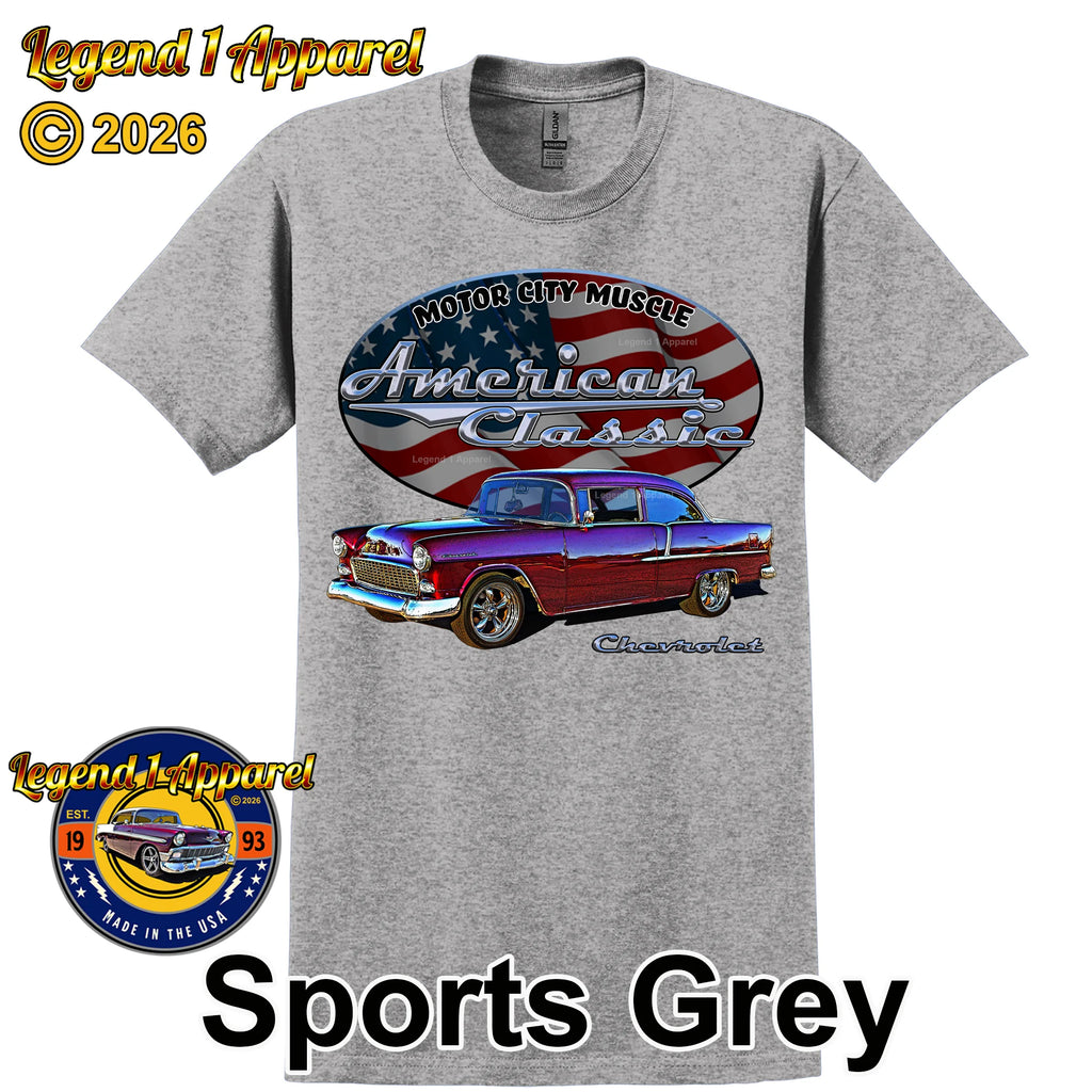 1955 Chevrolet Del Ray Coupe - American Classic Muscle Car T-shirt