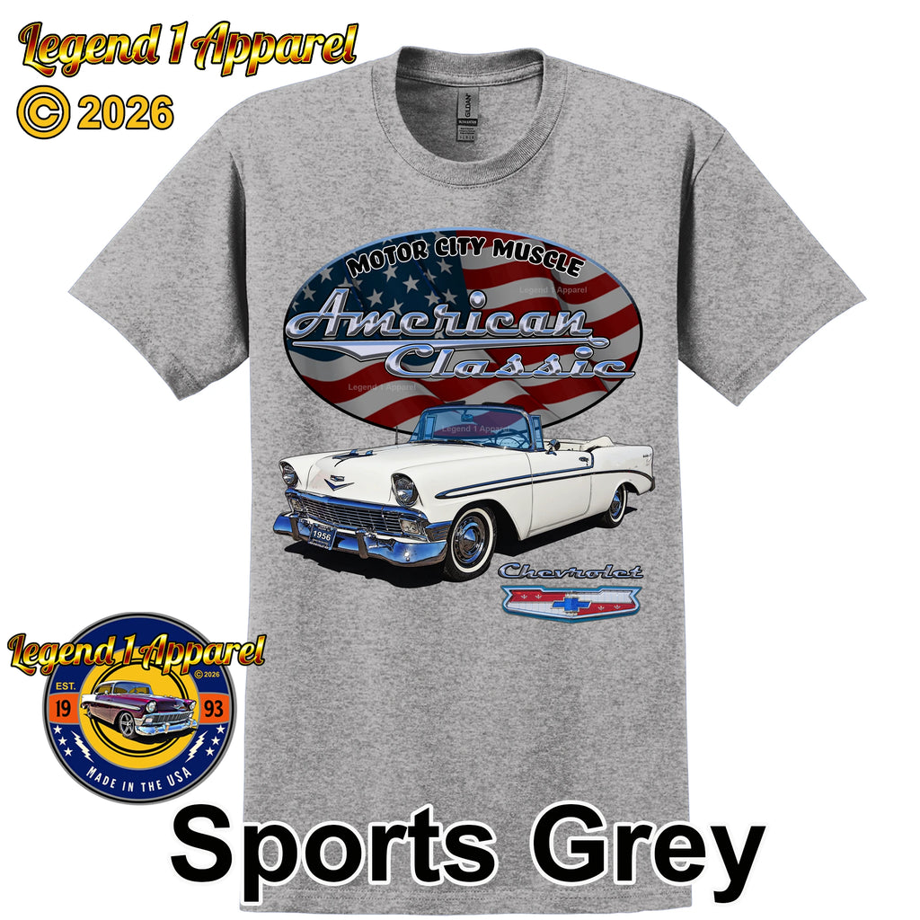 1956 Chevrolet Bel Air Convertible - American Classic Muscle Car T-shirt