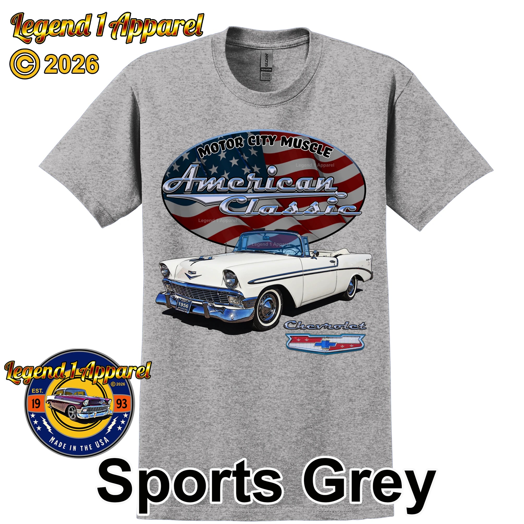 1956 Chevrolet Bel Air Convertible - American Classic Muscle Car T-shirt