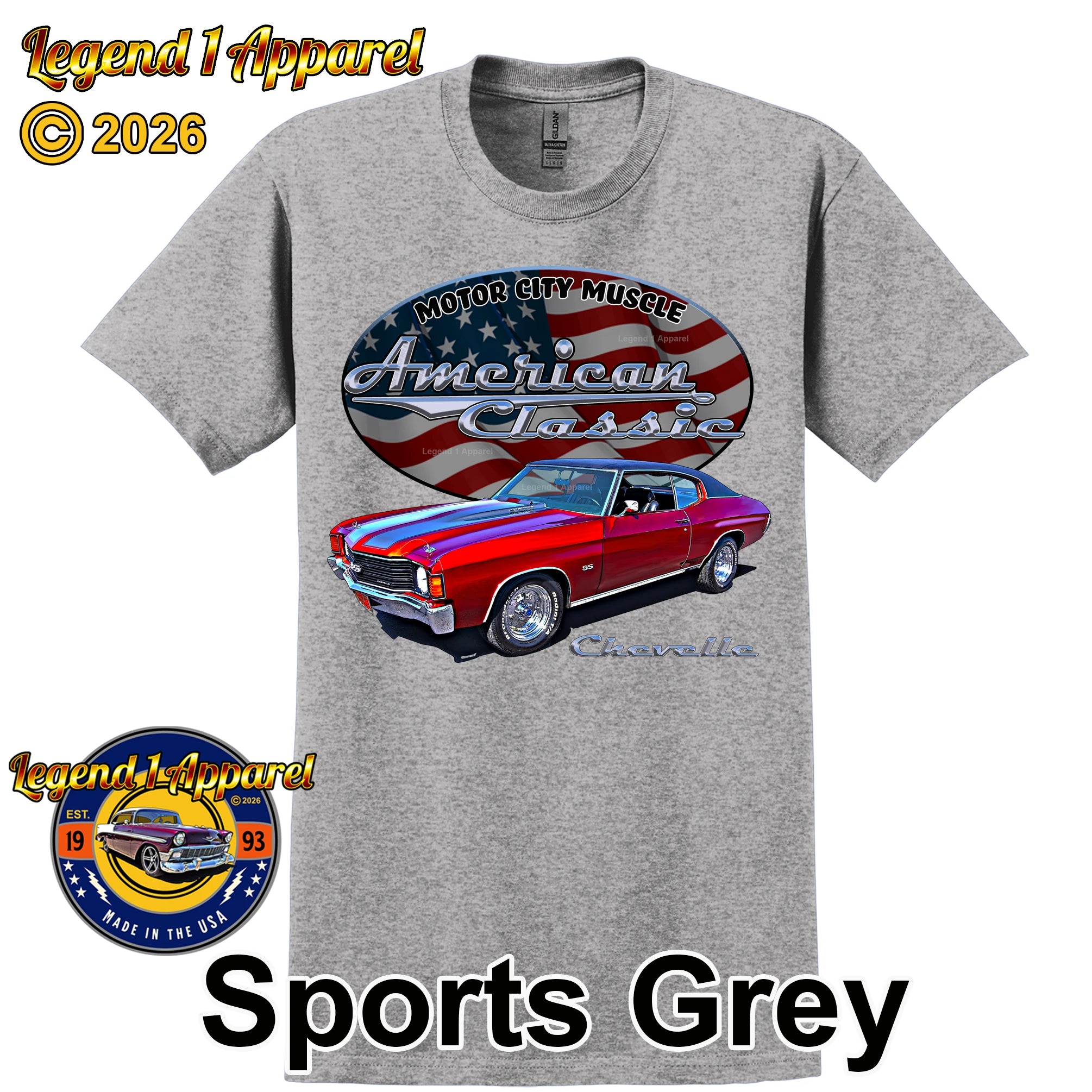 1972 Chevrolet Chevelle SS - American Classic Muscle Car T-shirt