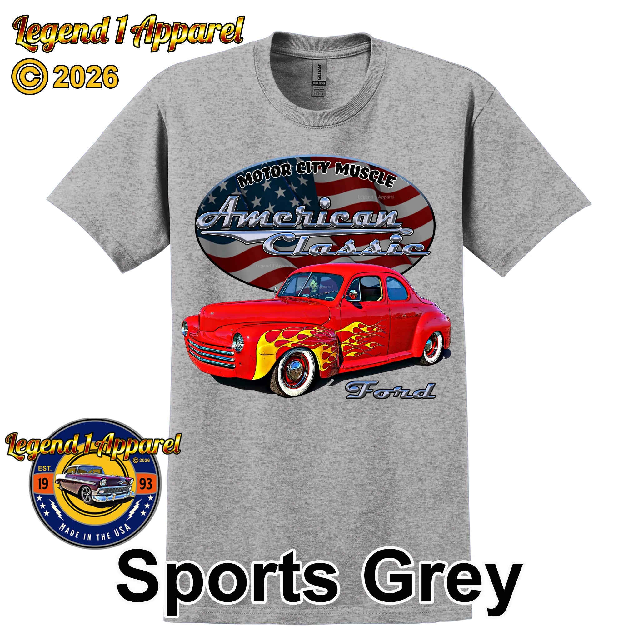 1947 Ford Coupe - American Classic Muscle Car T-shirt