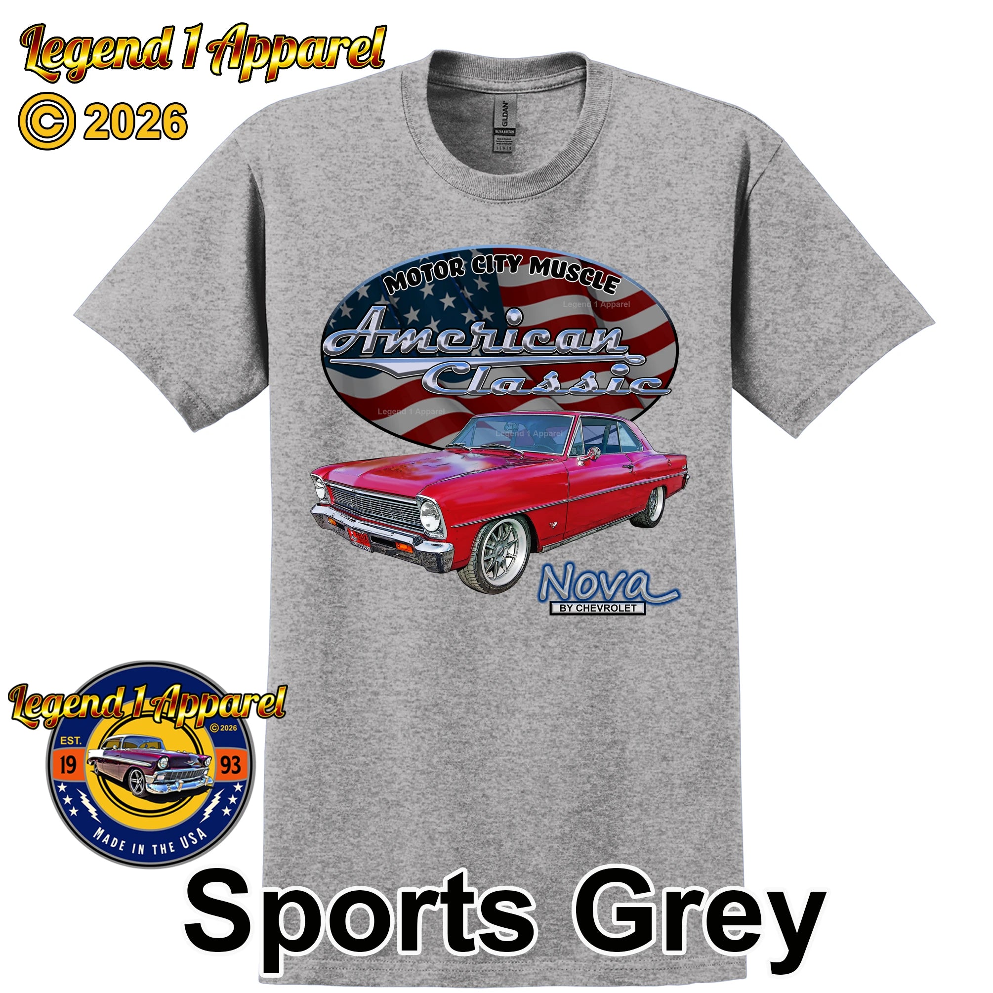 1966 Chevrolet Nova SS - American Classic Muscle Car T-shirt