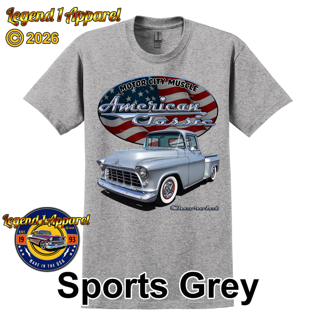 1955 Chevrolet Pick Up - American Classic Muscle Truck T-shirt