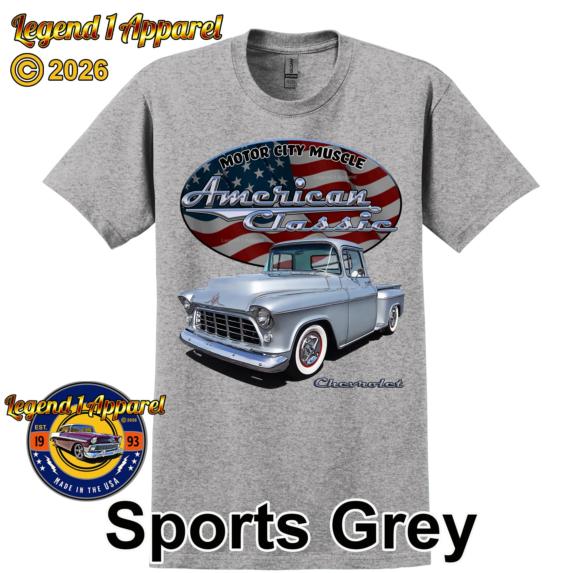 1955 Chevrolet Pick Up - American Classic Muscle Truck T-shirt