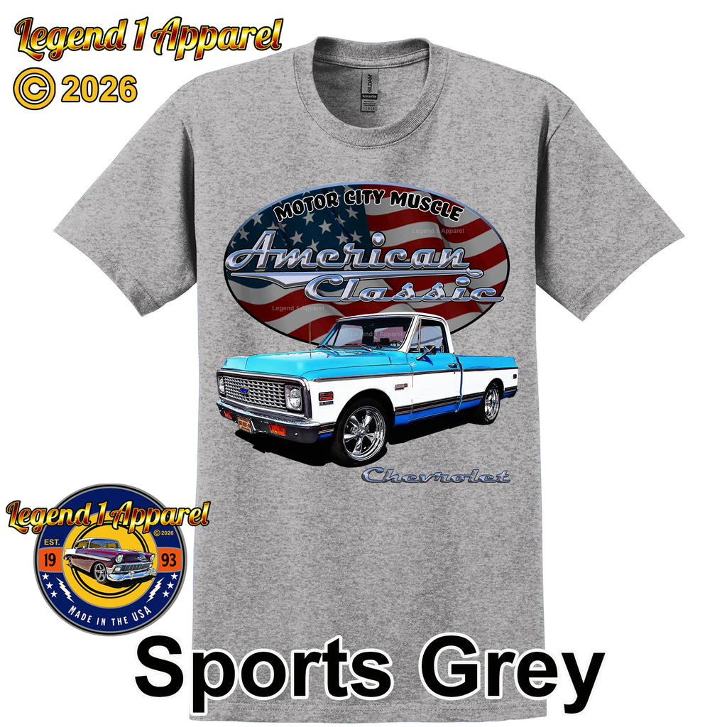 1972 Chevrolet C10 Pick Up - American Classic Muscle Truck T-shirt